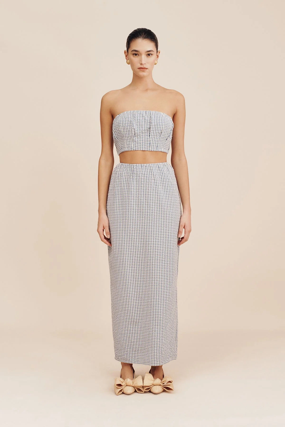 Posse - MIRA BANDEAU - BLUE GINGHAM - Image 7