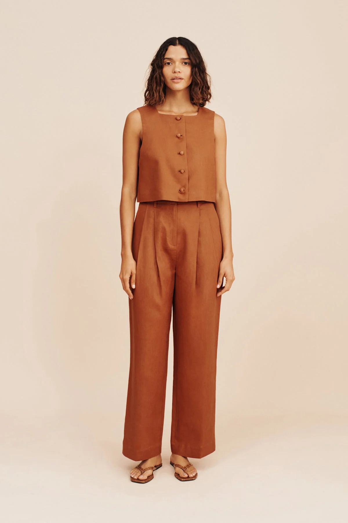 Posse - NANCY TROUSER - CHESTNUT - Image 3
