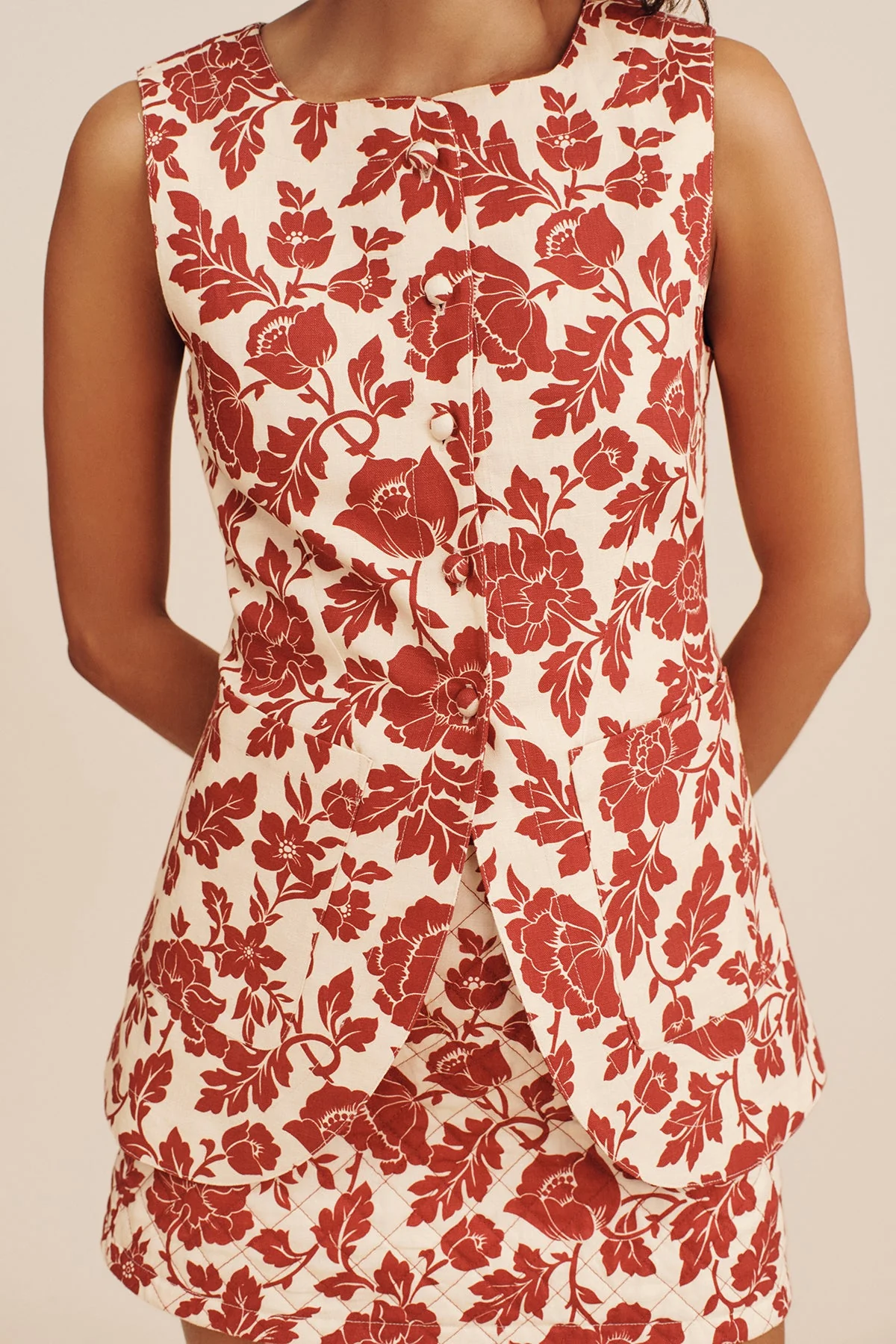 Posse - ROMEO VEST - SCARLET BLOOM - Image 11