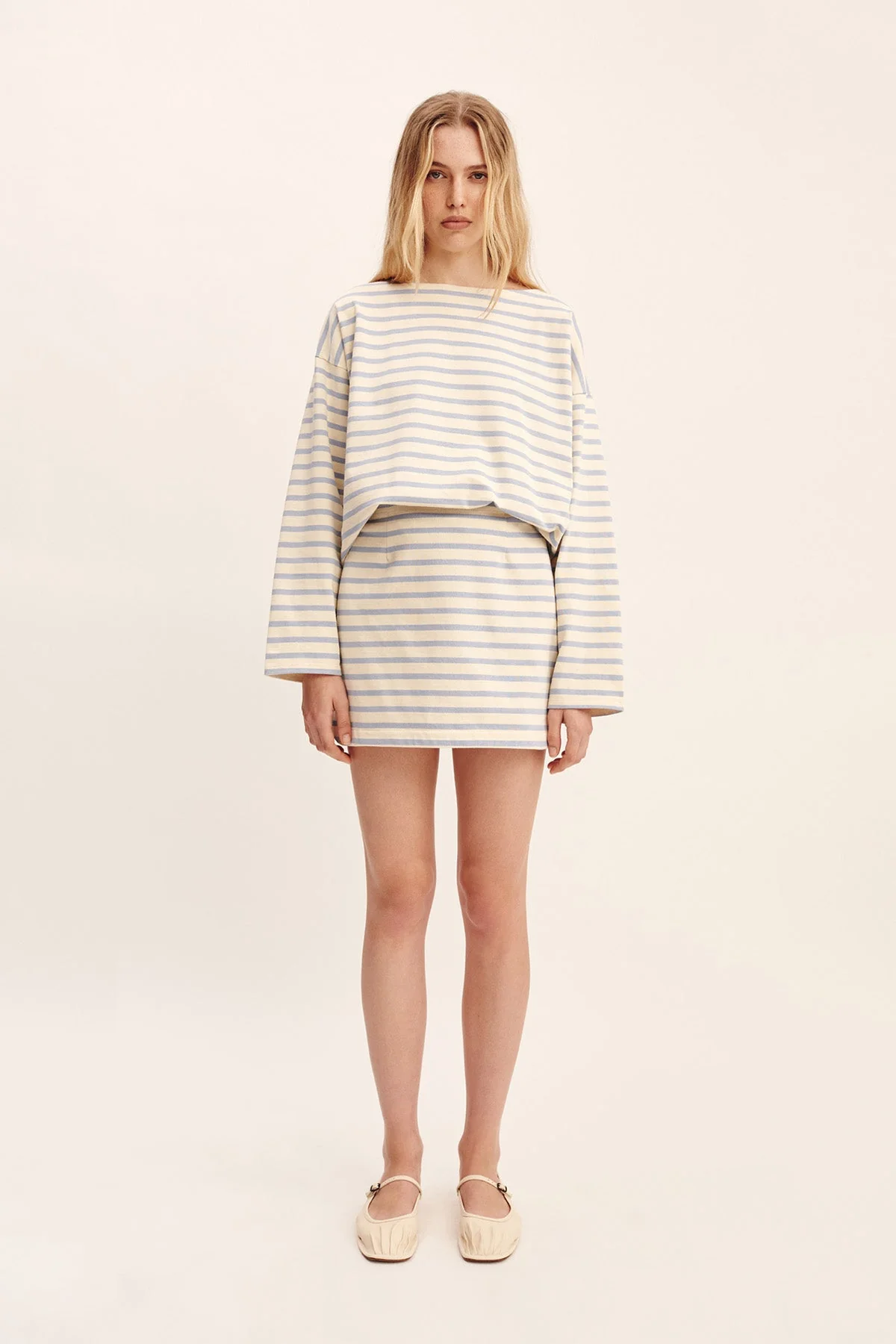 Posse - SEDGEWICK SKIRT - SKY STRIPE - Image 9