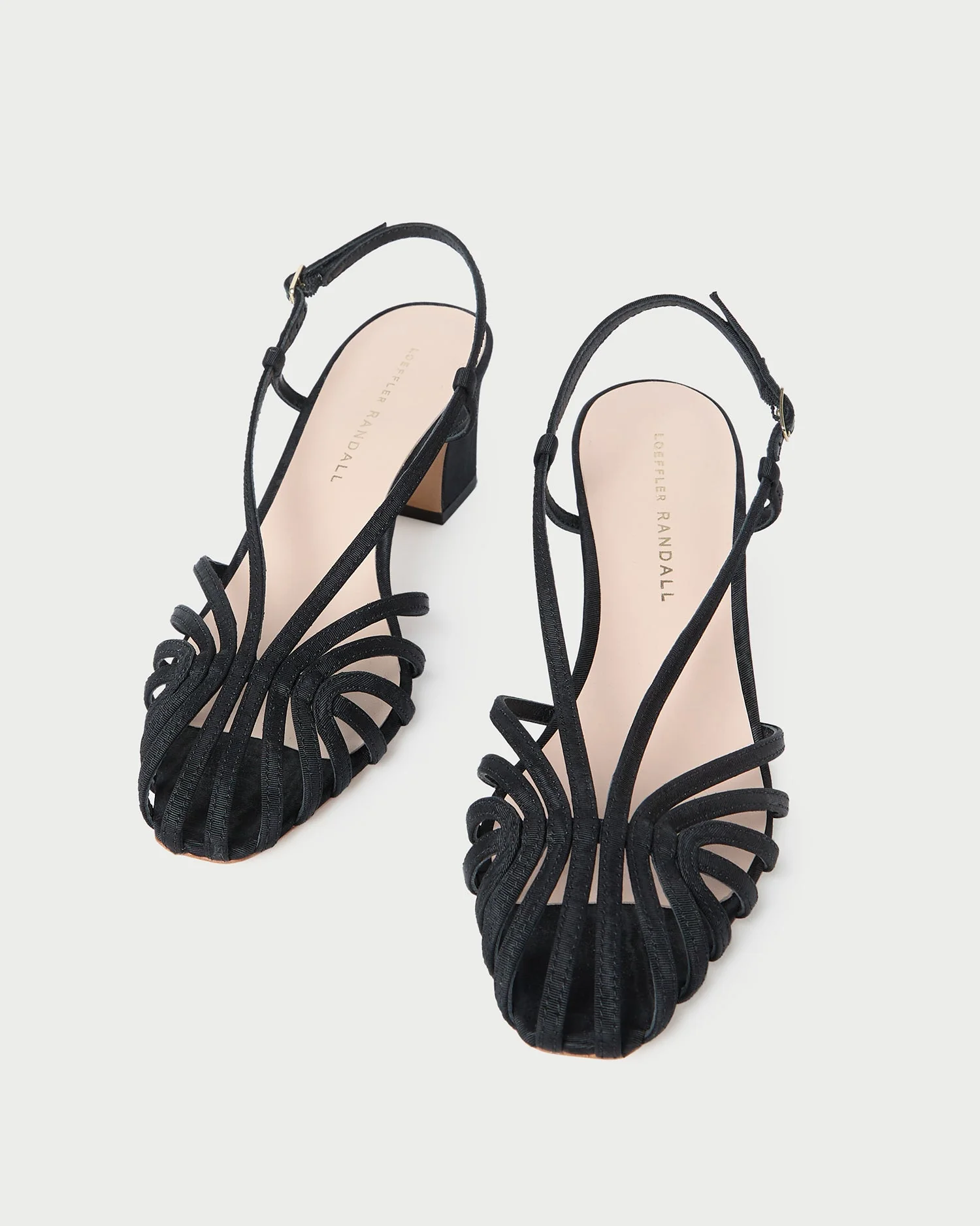 Loeffler Randall - Priscilla Black Moiré Heeled Sandal - Image 3