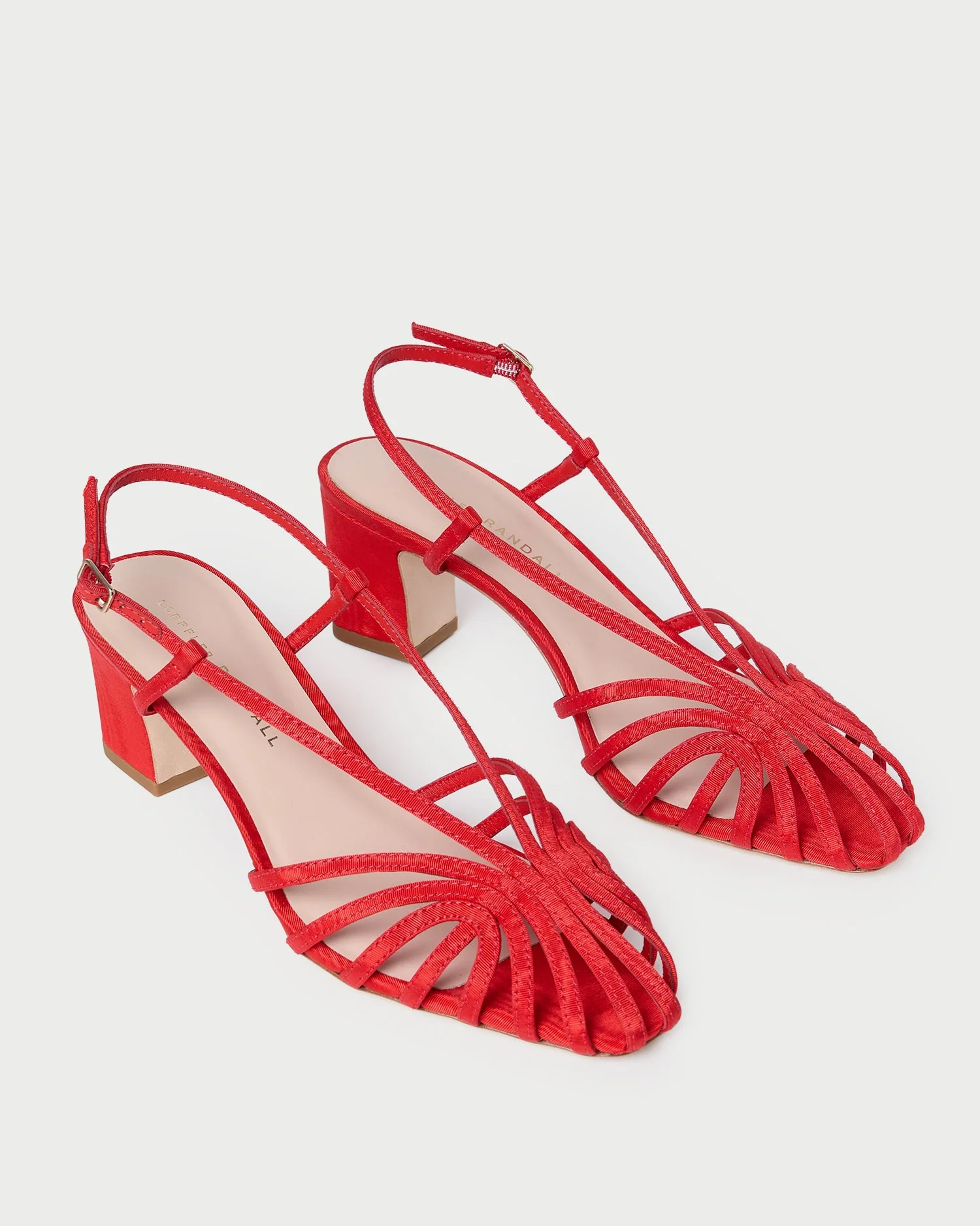 Loeffler Randall - Priscilla Red Moiré Heeled Sandal - Image 4