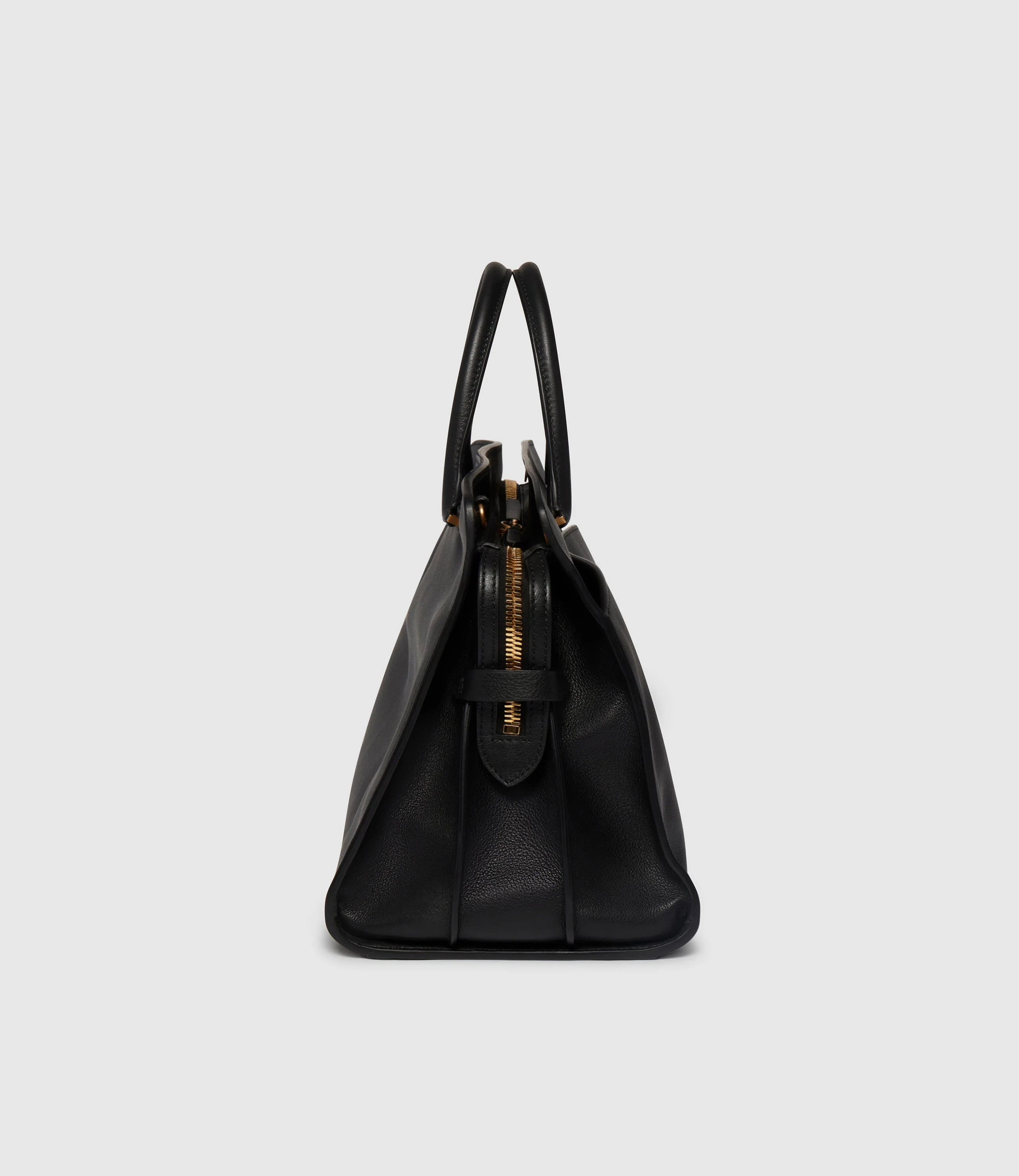 Metier - Private Eye Bag with Shoulder Strap Smooth Calfskin Black - Image 3