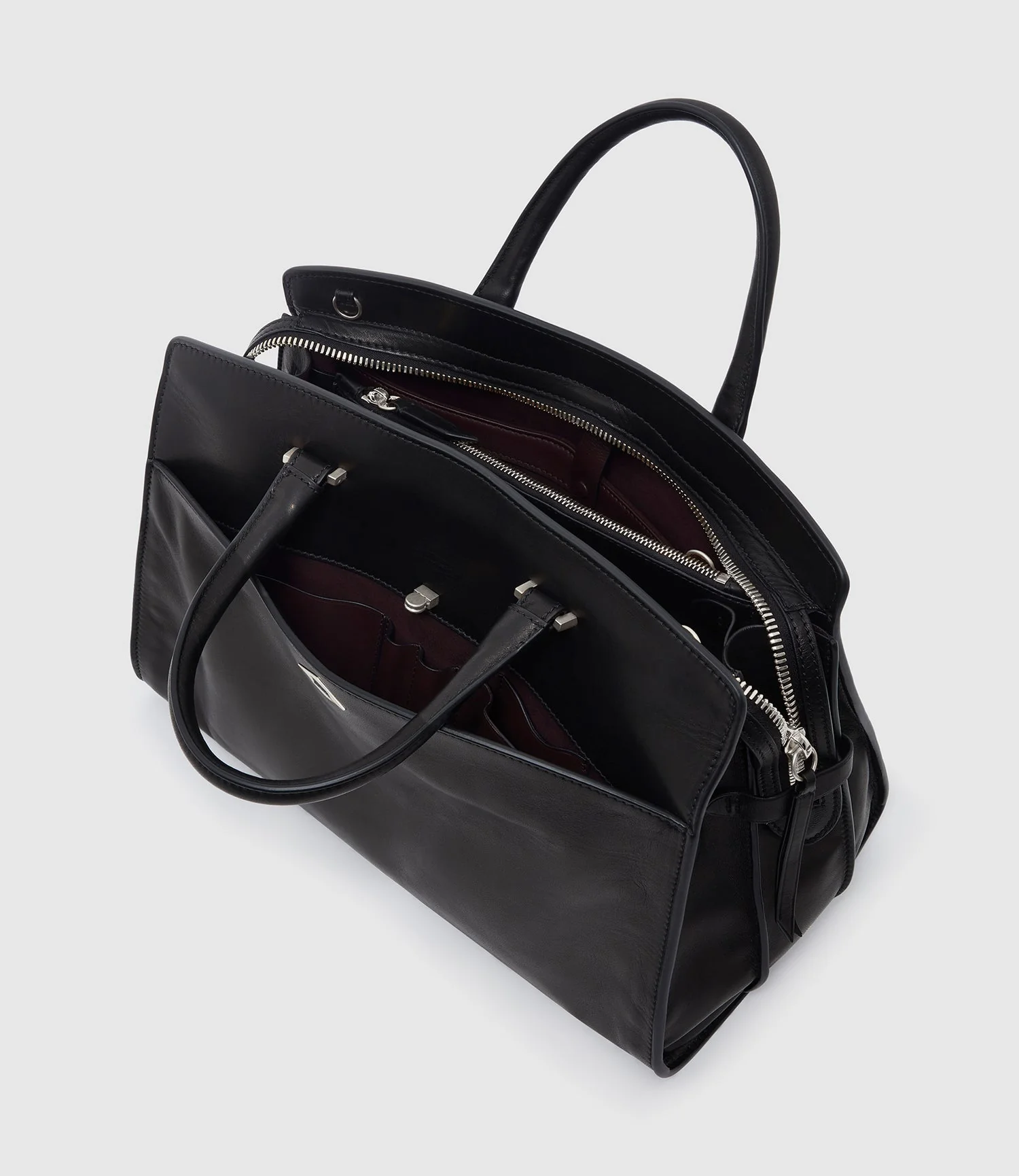 Metier - Private Eye Buttery Nappa Black with Silver Hardware - Image 4