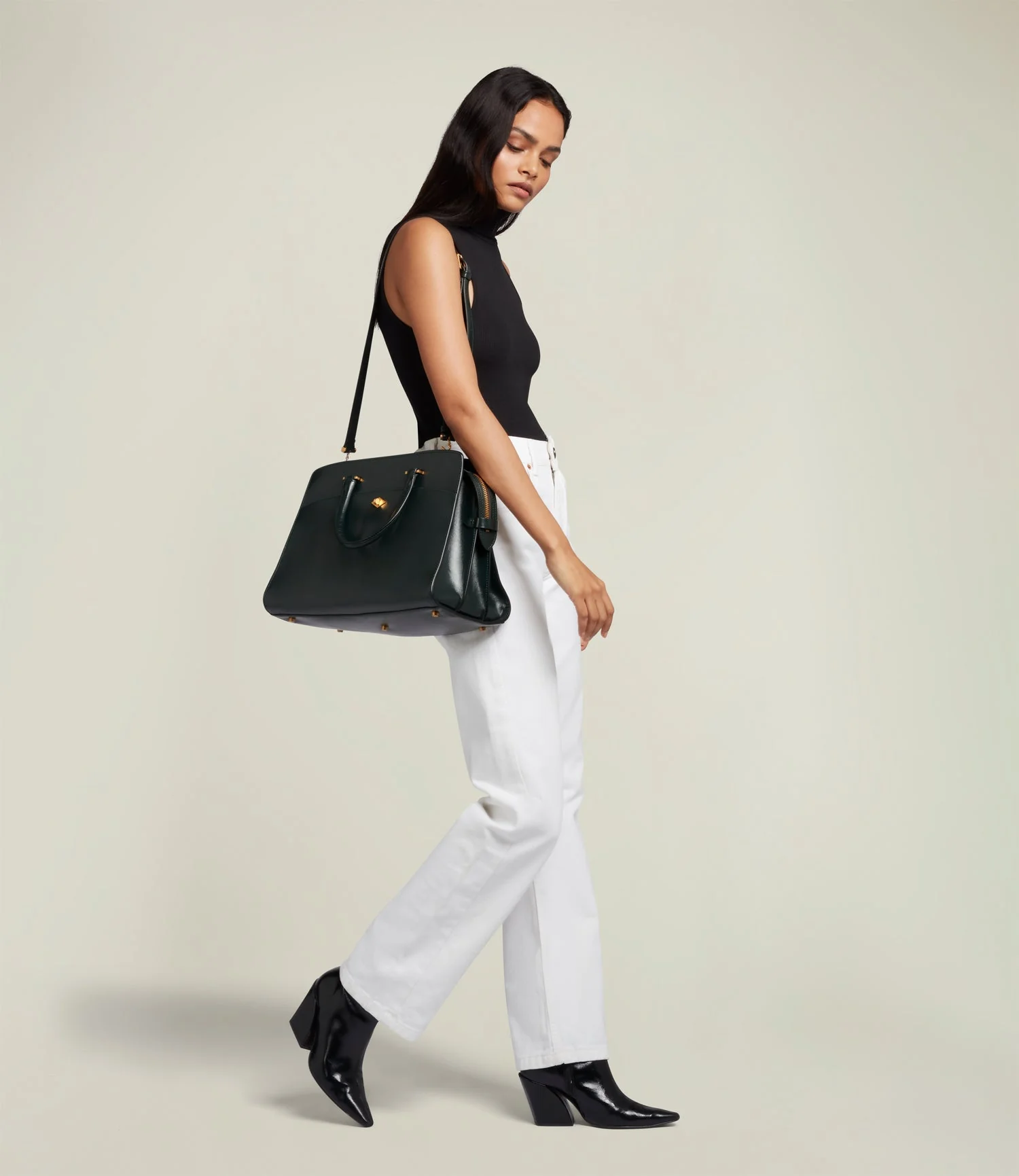 Metier - Private Eye Glossy Calfskin Forest Green - Image 4