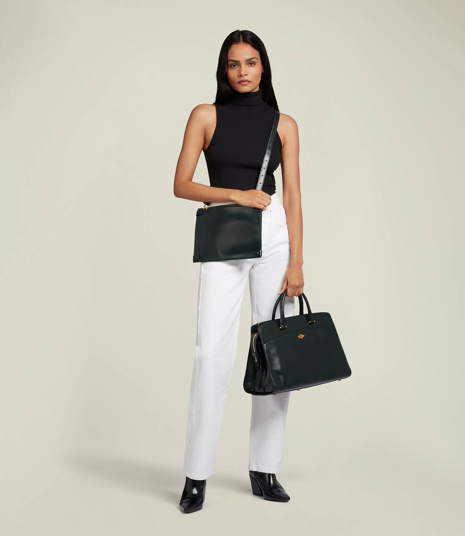 Metier - Private Eye Glossy Calfskin Forest Green - Image 5