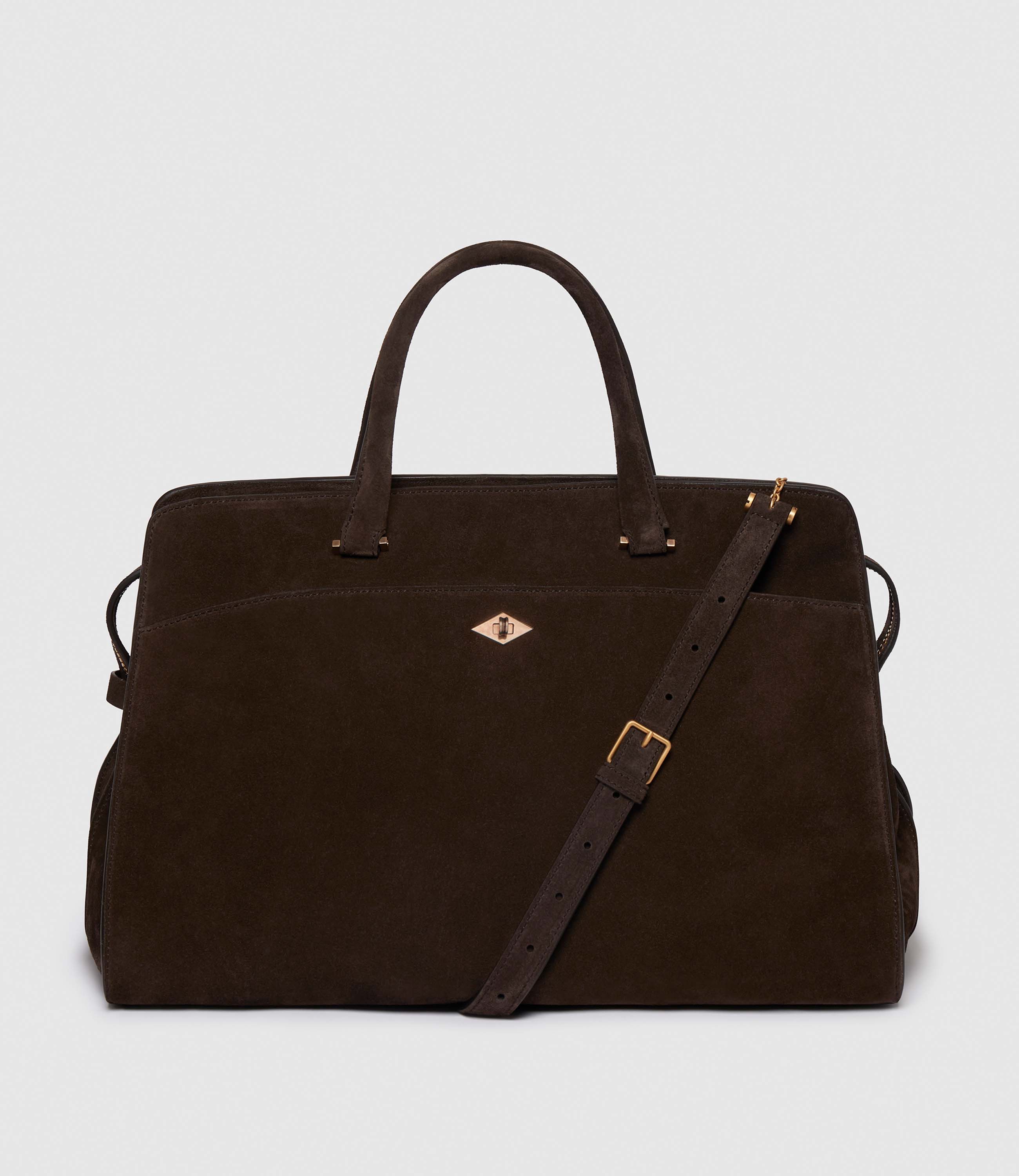 Metier - Private Eye Large Suede Chocolate