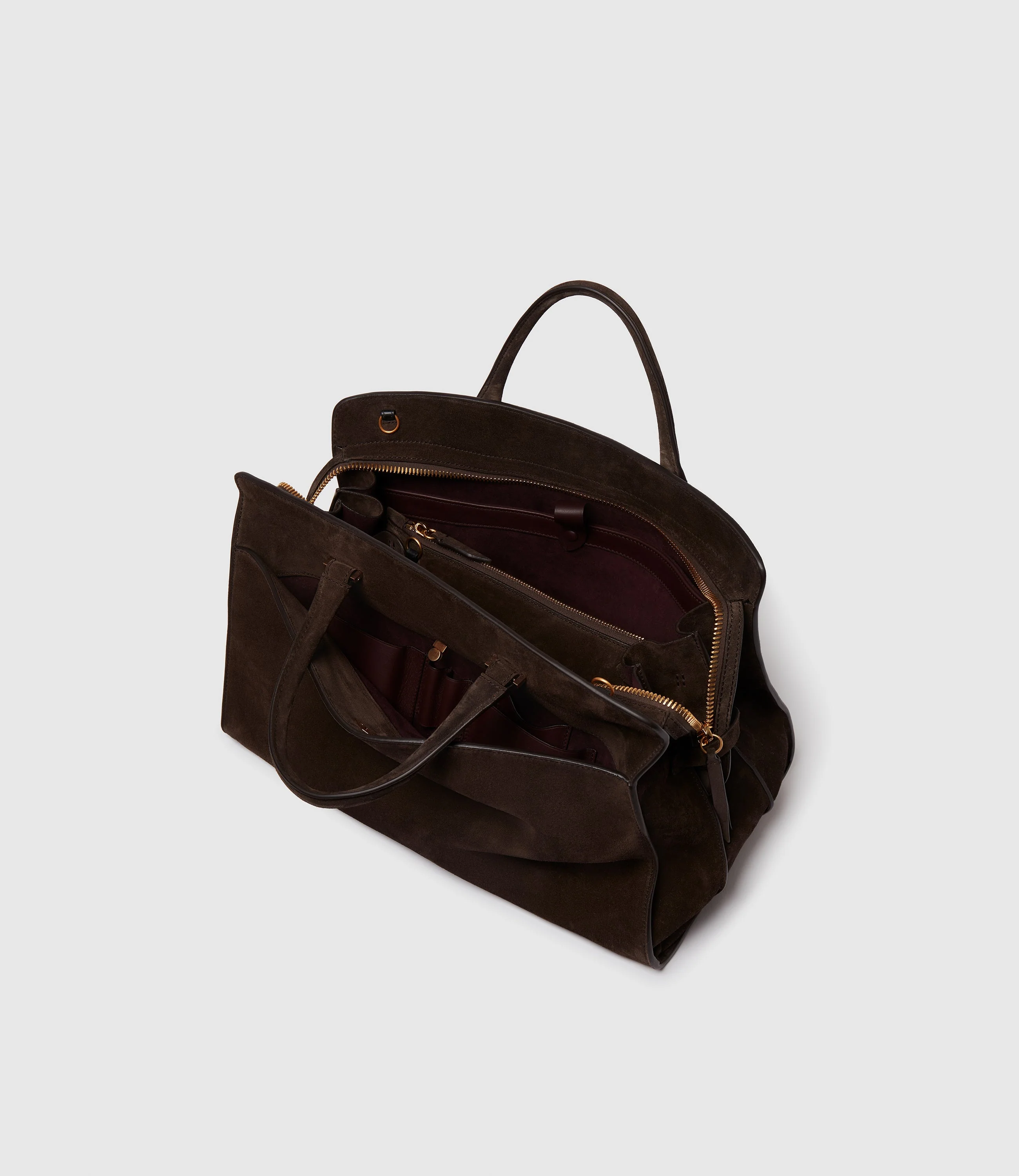 Metier - Private Eye Large Suede Chocolate - Image 3