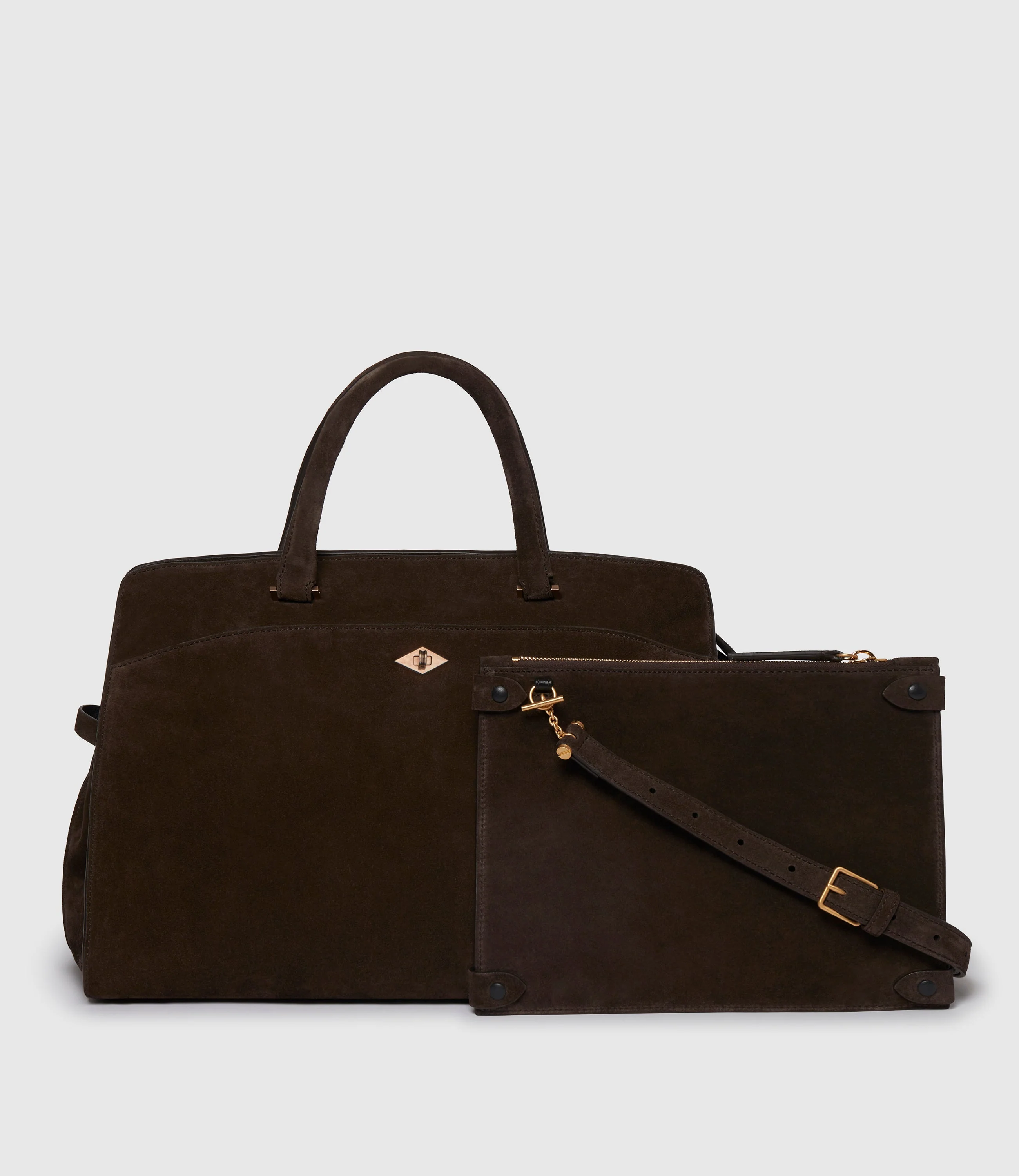 Metier - Private Eye Large Suede Chocolate - Image 5