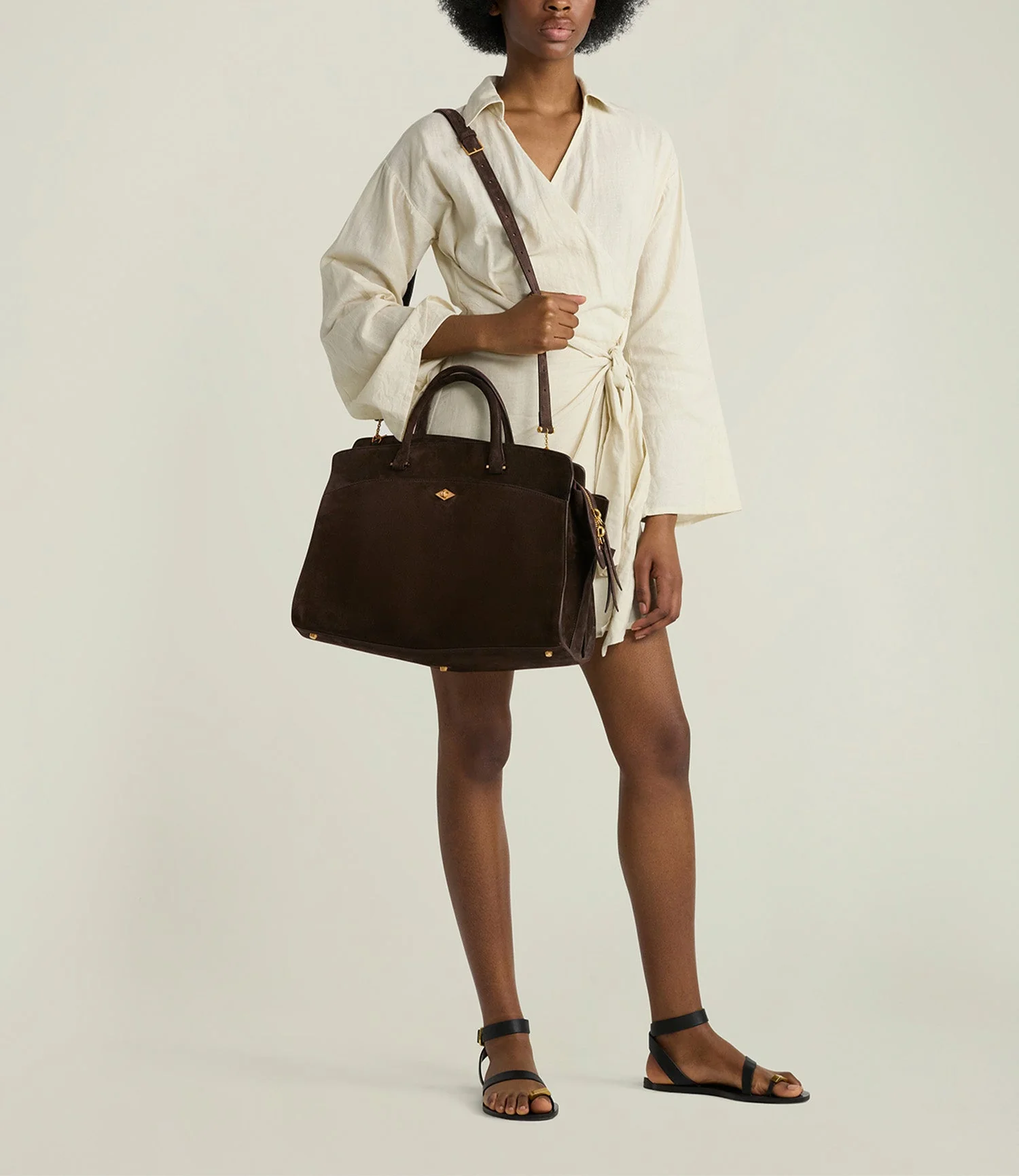 Metier - Private Eye Large Suede Chocolate - Image 6