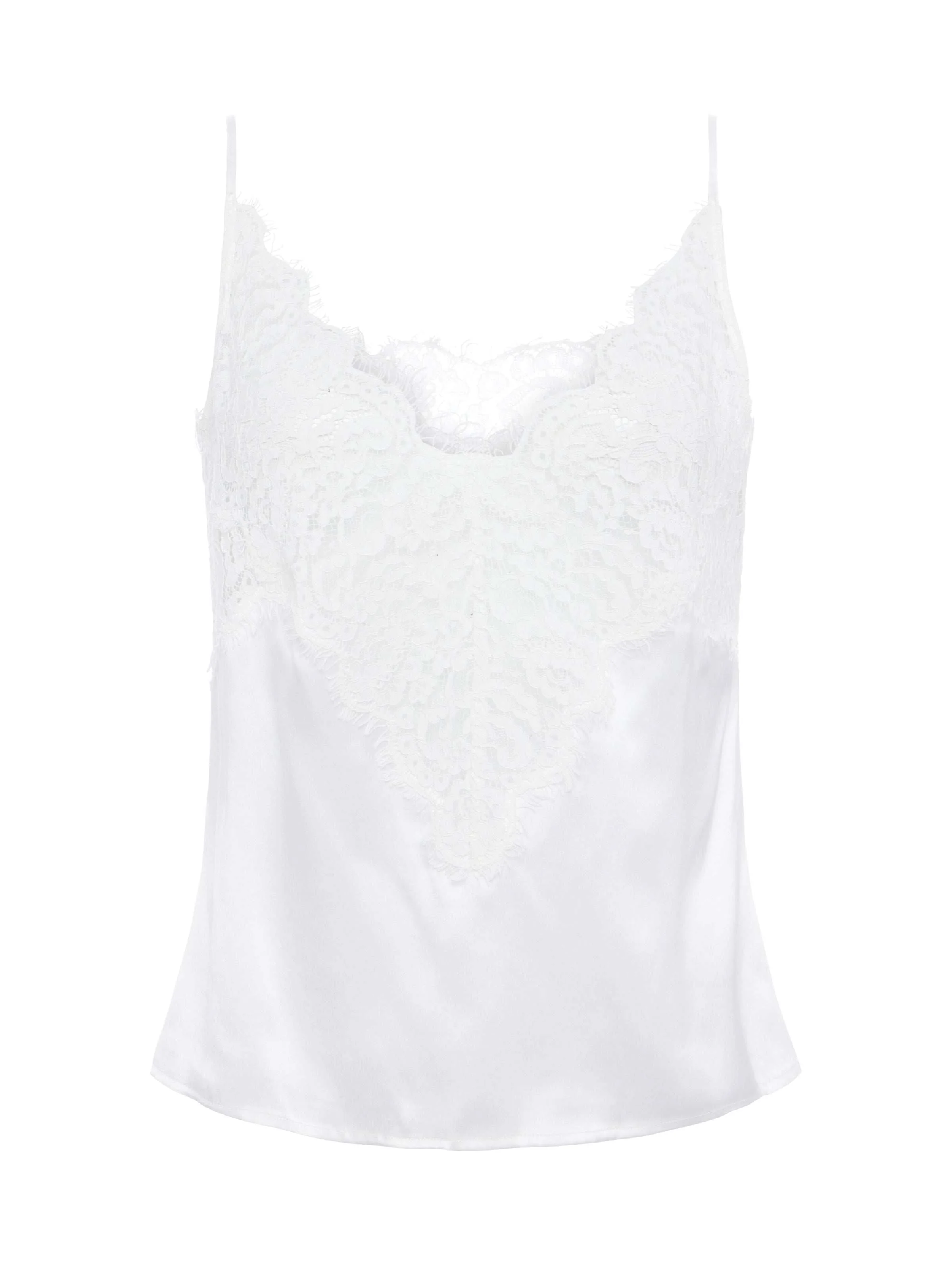L'AGENCE - Priya Silk Lace Camisole - Image 12