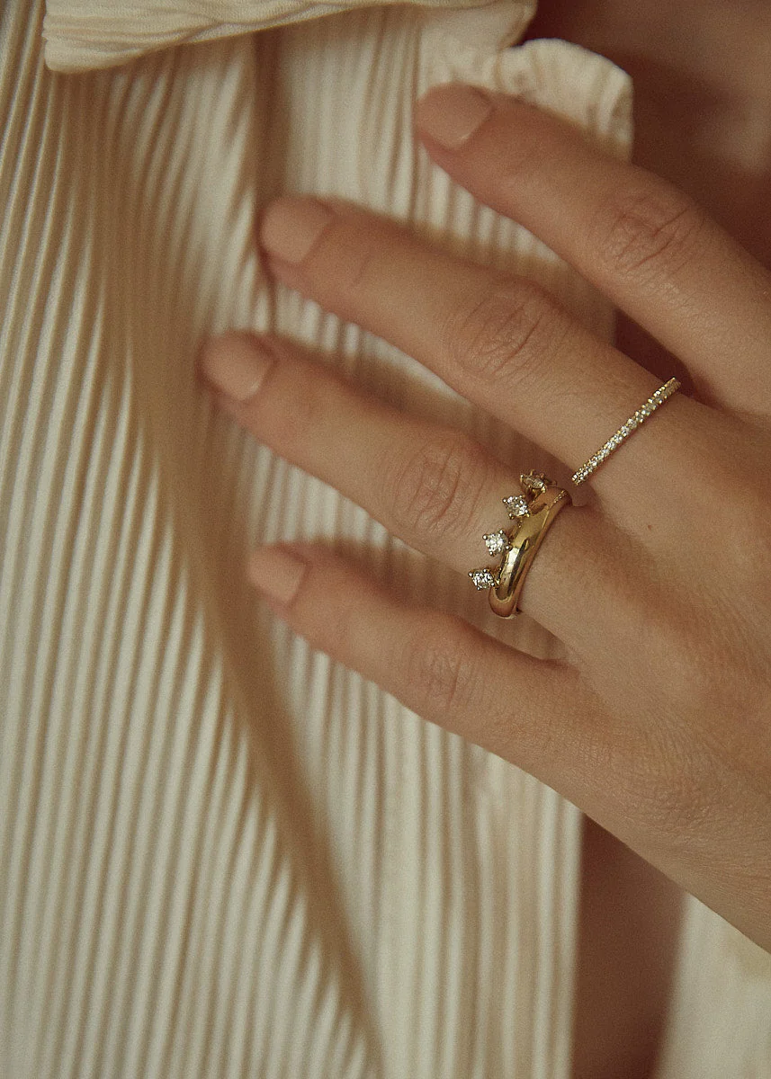Kinn - Provence Diamond Crown Ring - Image 3