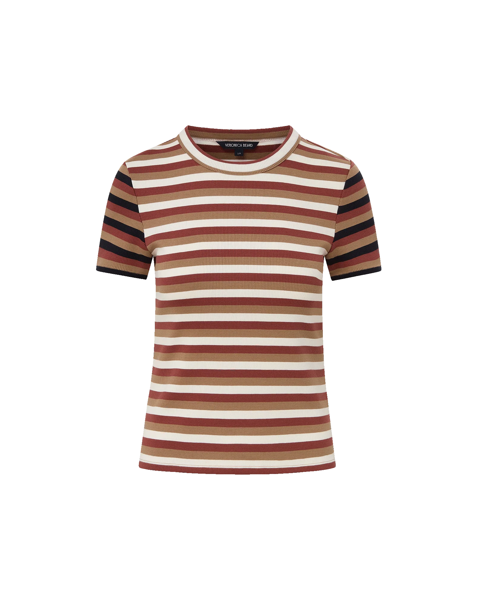 Veronica Beard - Pruitt Striped Ribbed T - Shirt - Image 5