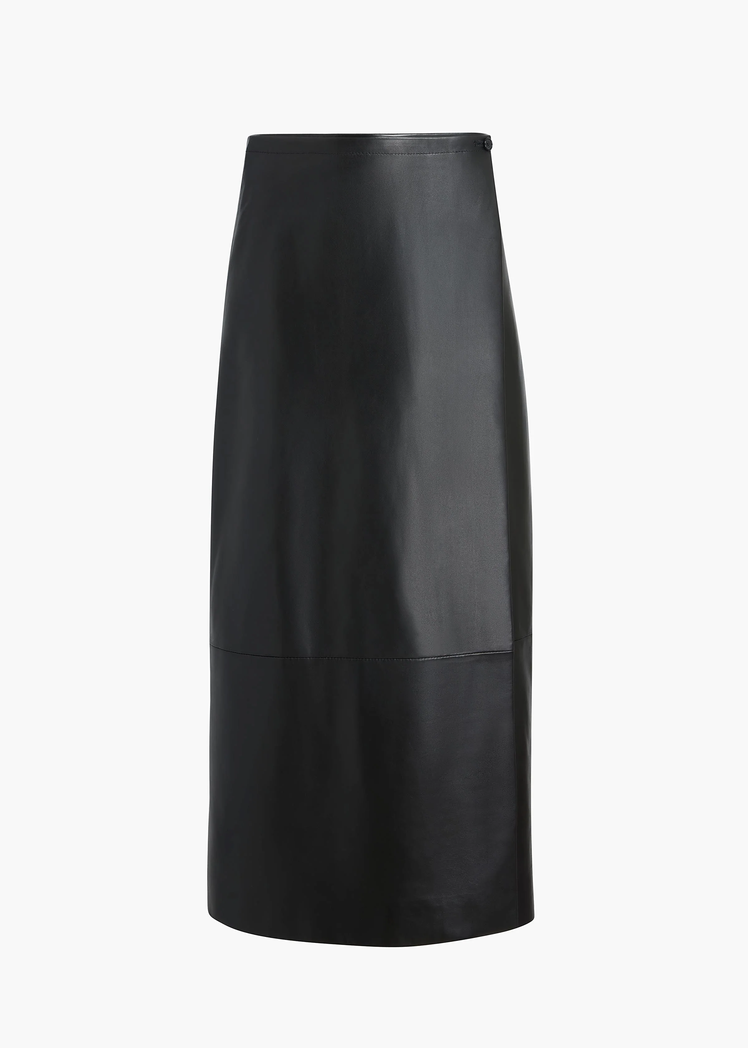 Khaite - Quinn Skirt in Black Leather - Image 8