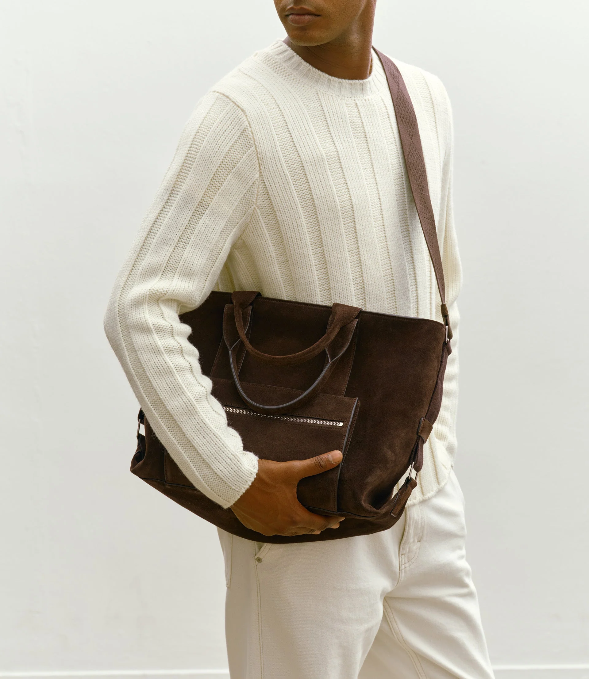 Metier - Racer Tote Suede Chocolate - Image 5