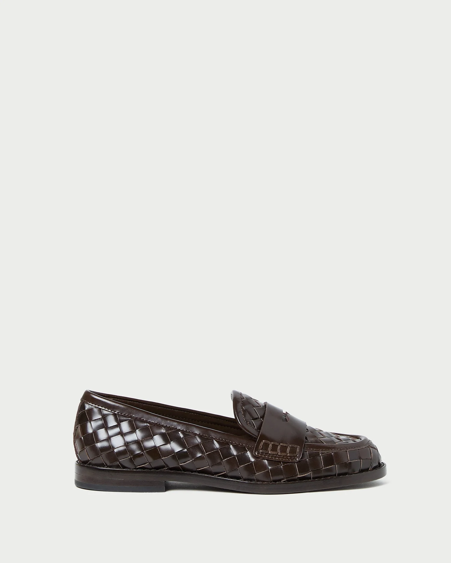 Loeffler Randall - Rachel Espresso Woven Leather Loafer - Image 3