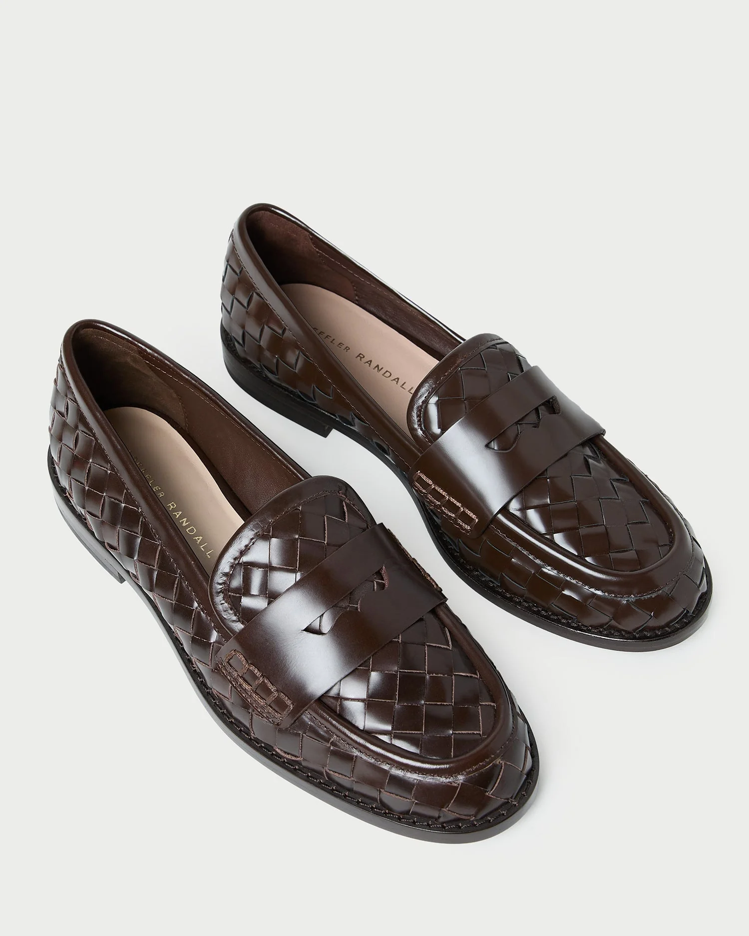 Loeffler Randall - Rachel Espresso Woven Leather Loafer - Image 4