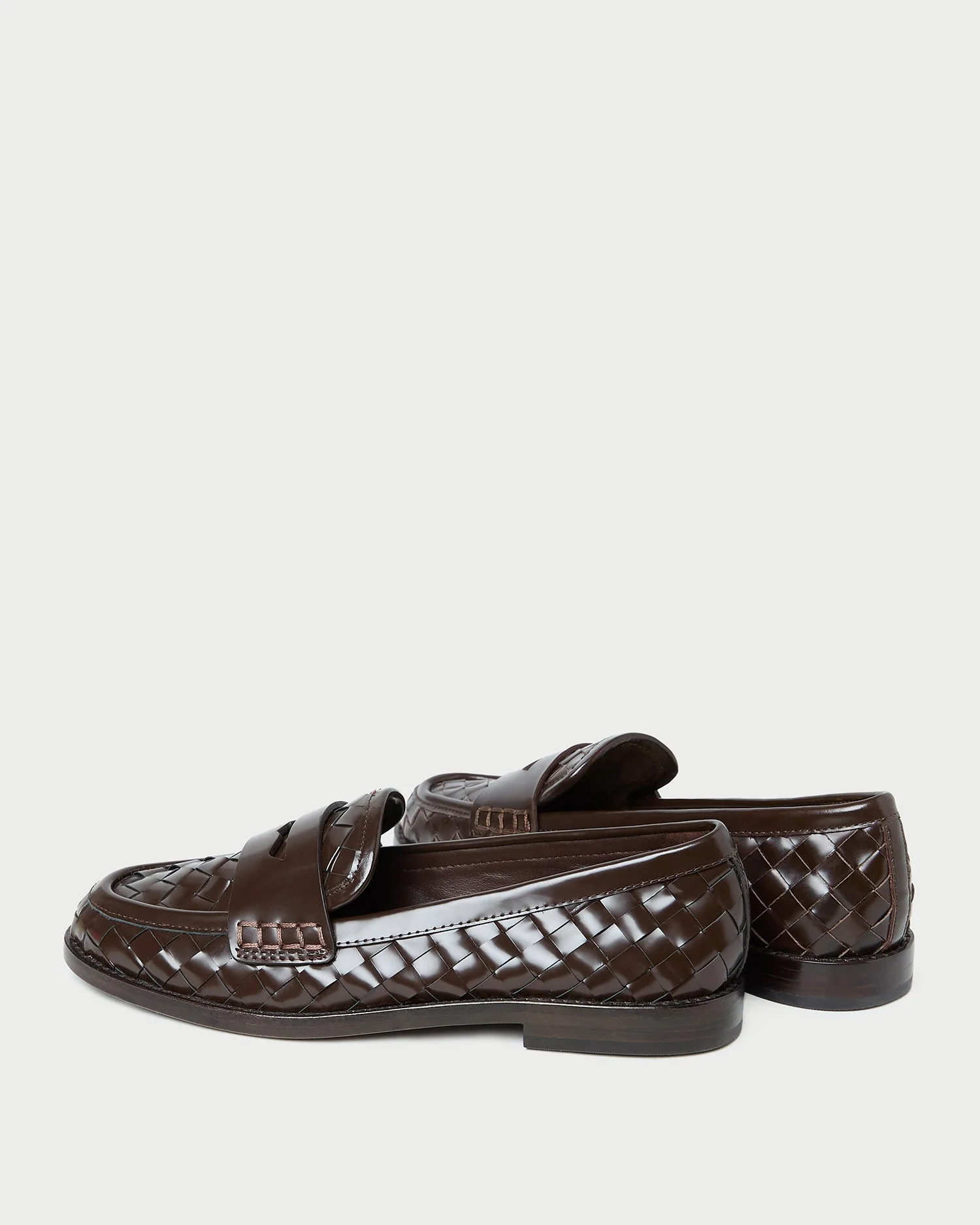 Loeffler Randall - Rachel Espresso Woven Leather Loafer - Image 5