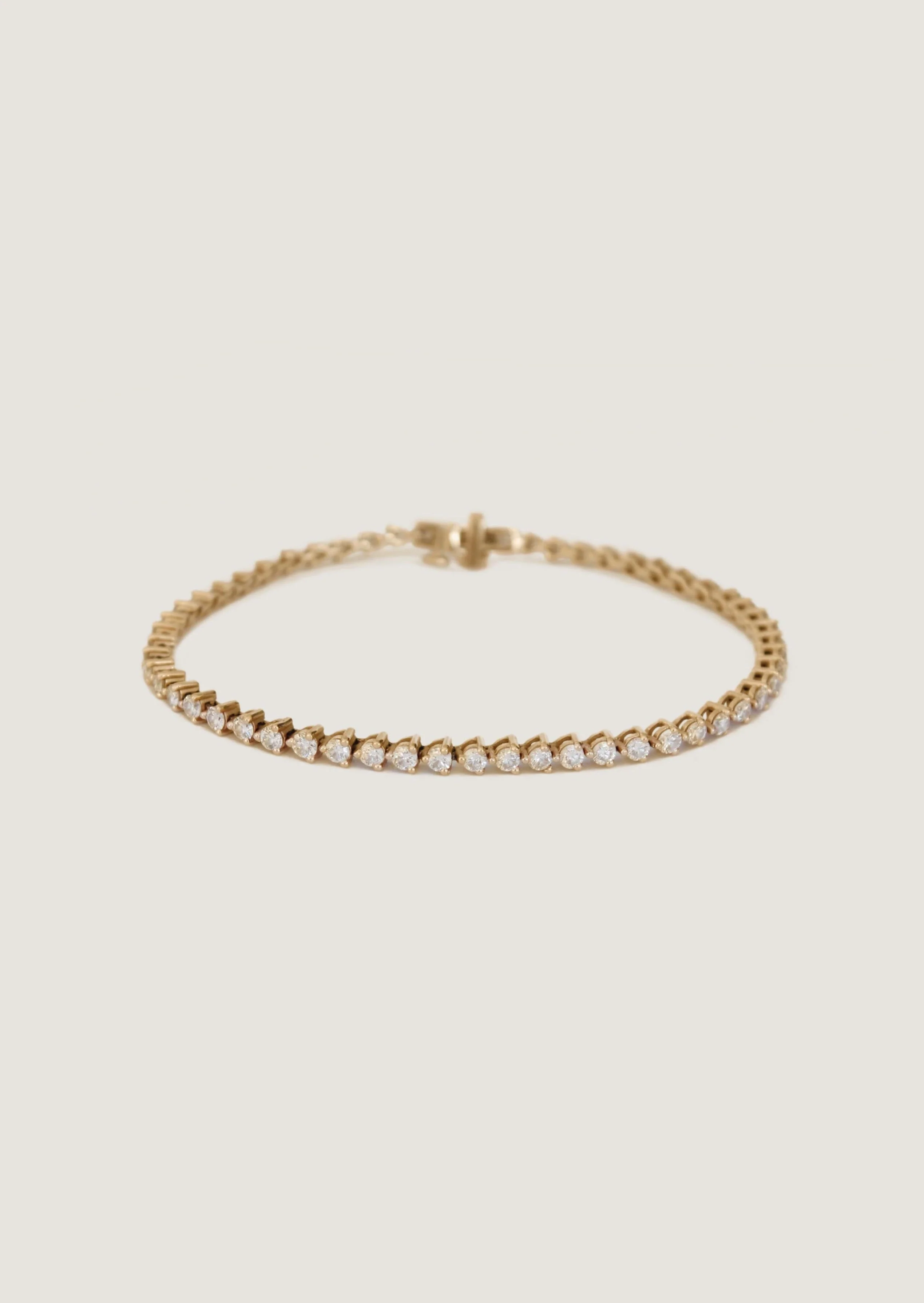 Kinn - Rachel Three Prong Tennis Bracelet Diamond