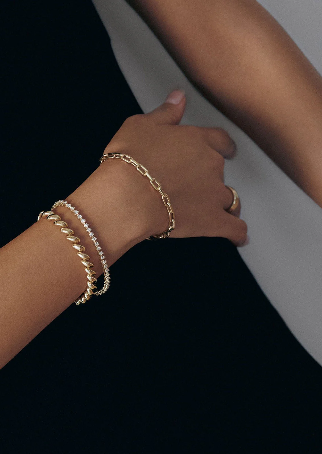 Kinn - Rachel Three Prong Tennis Bracelet Diamond - Image 2