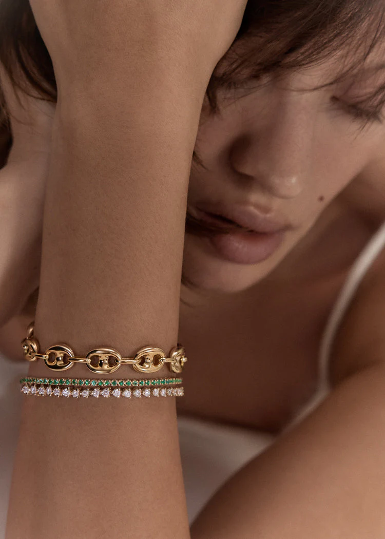 Kinn - Rachel Three Prong Tennis Bracelet Diamond - Image 4