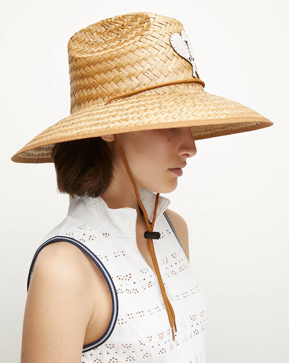 Veronica Beard - Racquet Straw Hat - Image 6