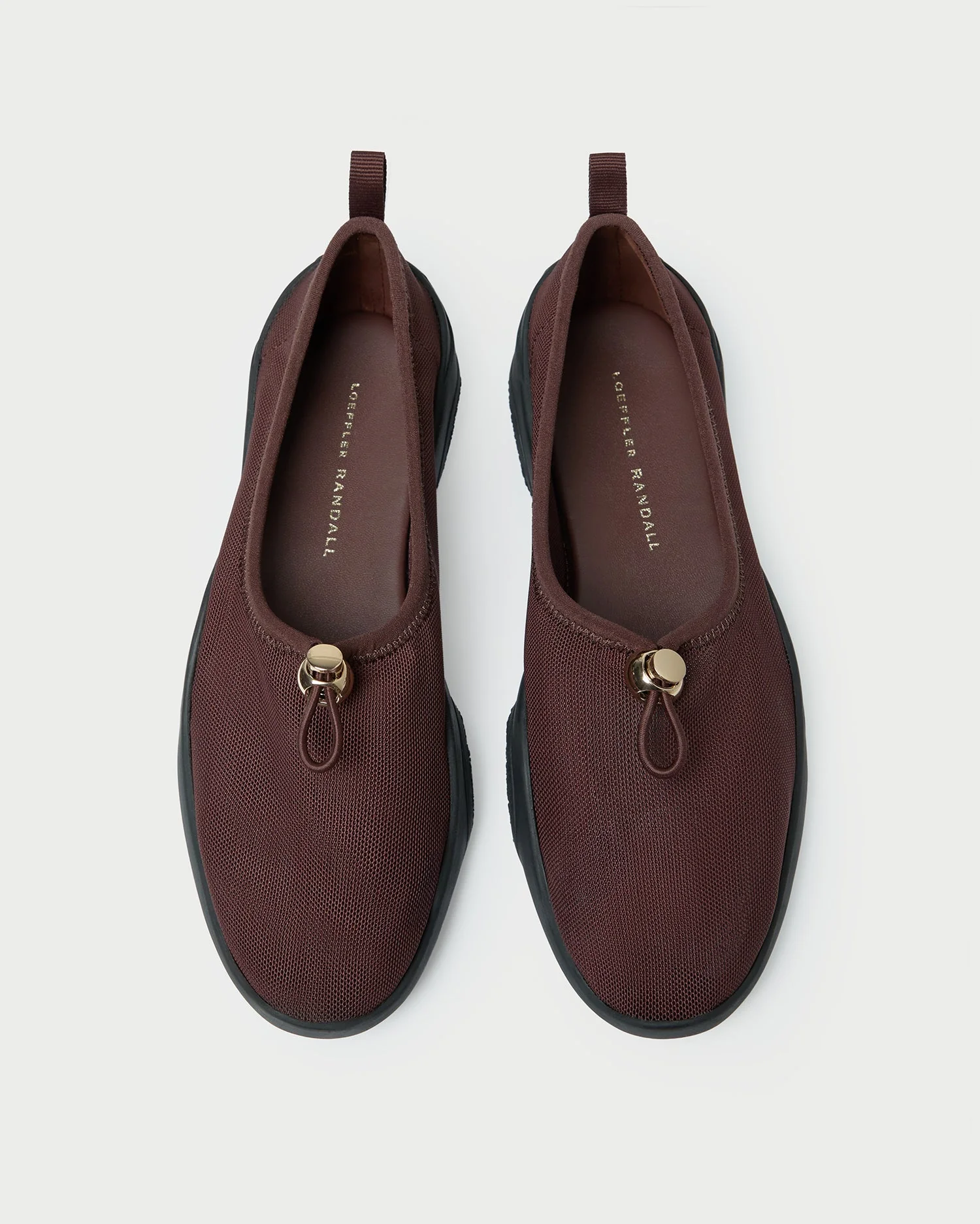 Loeffler Randall - Raina Dark Brown Mesh Flat