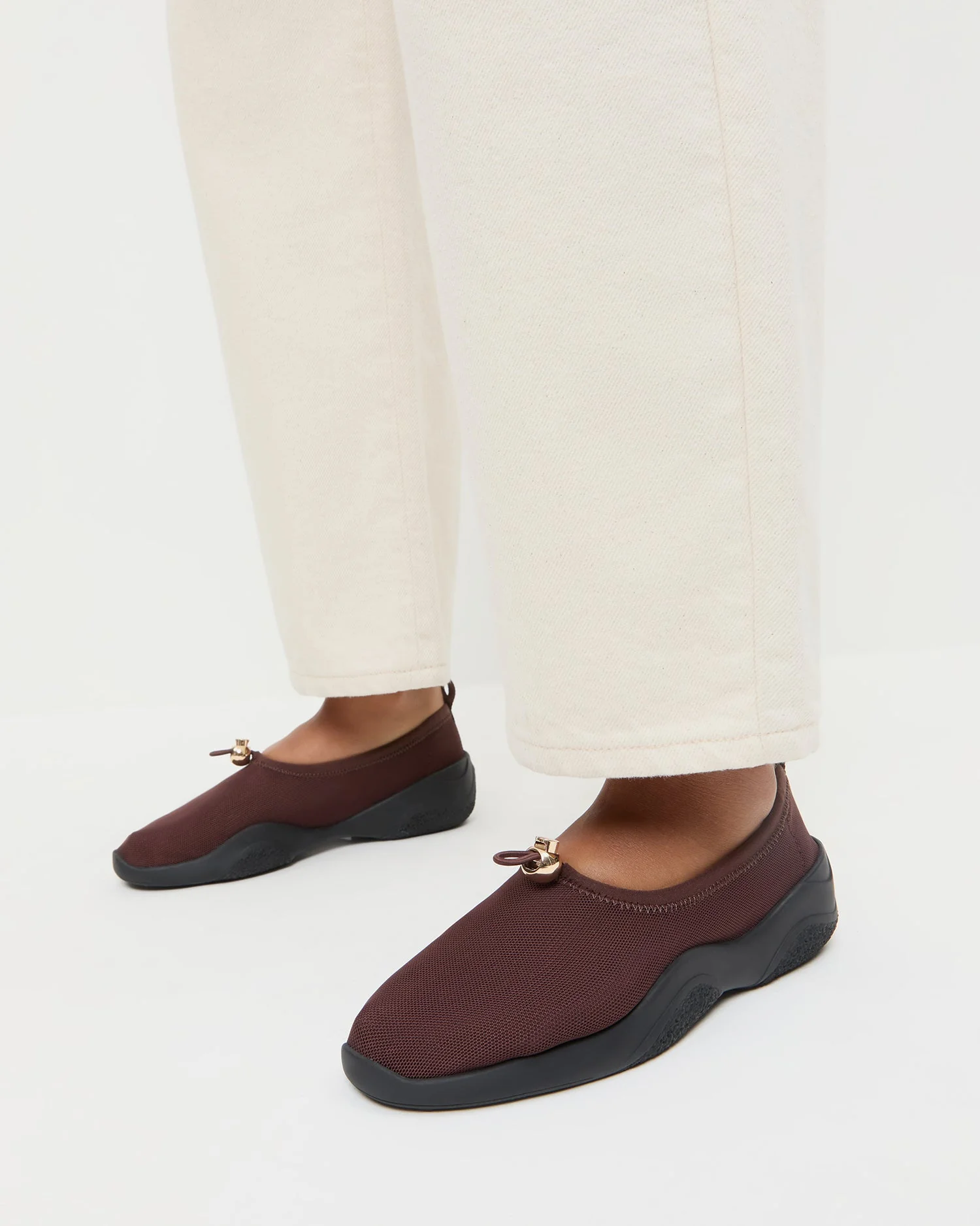 Loeffler Randall - Raina Dark Brown Mesh Flat - Image 2