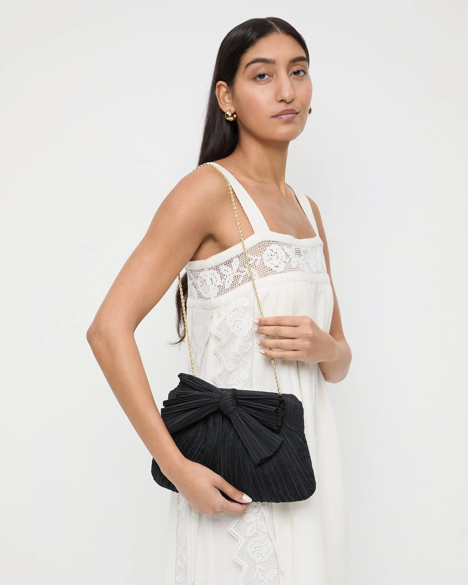 Loeffler Randall - Rayne Black Bow Clutch - Image 5