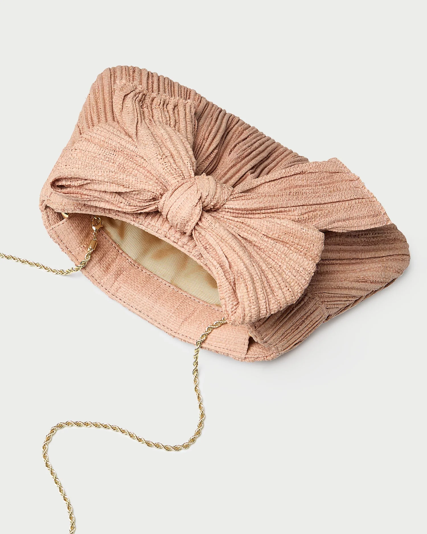 Loeffler Randall - Rayne Blush Pleated Bow Clutch - Image 4