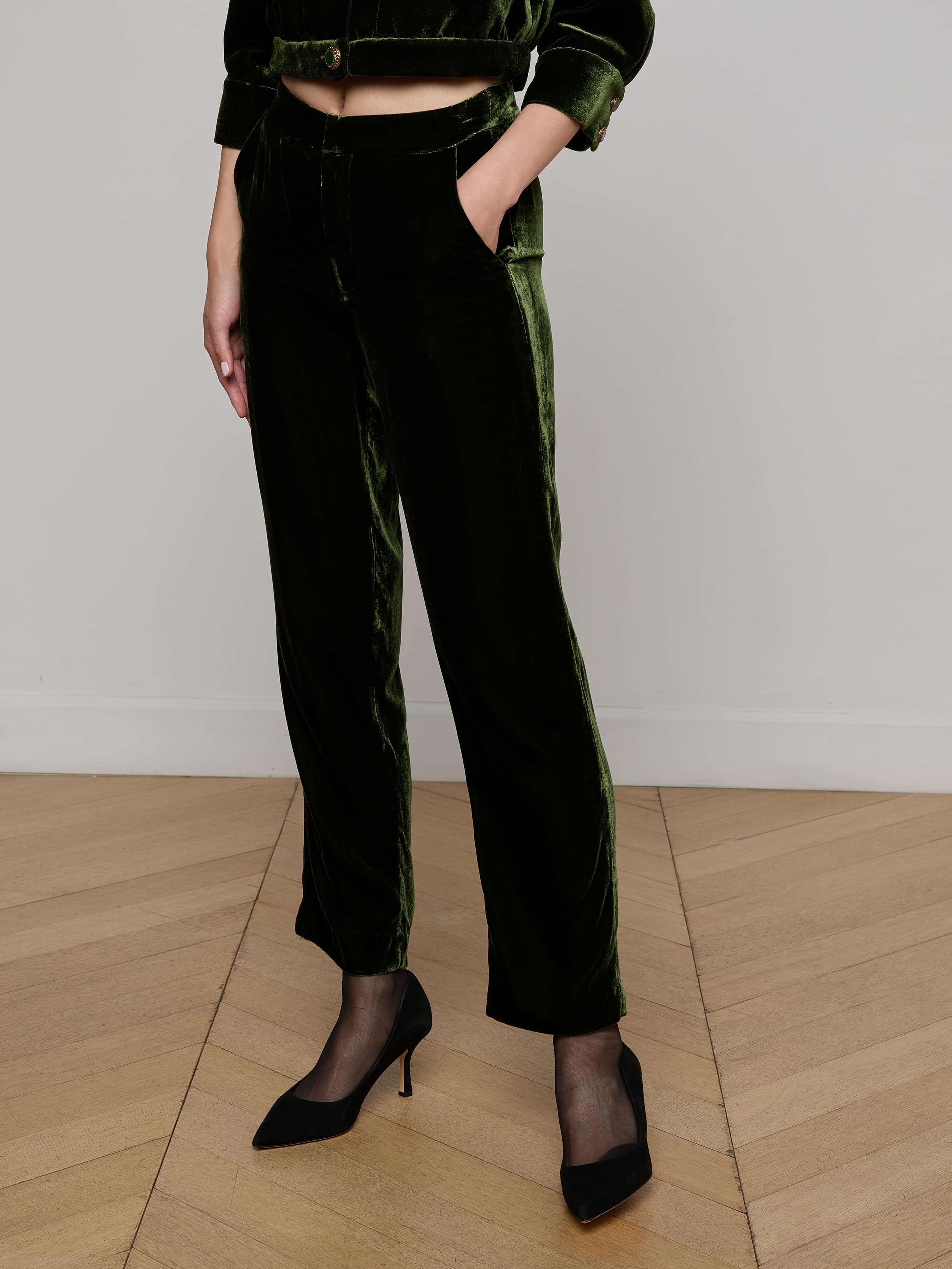 L'AGENCE - Rebel Velvet Trouser - Image 3