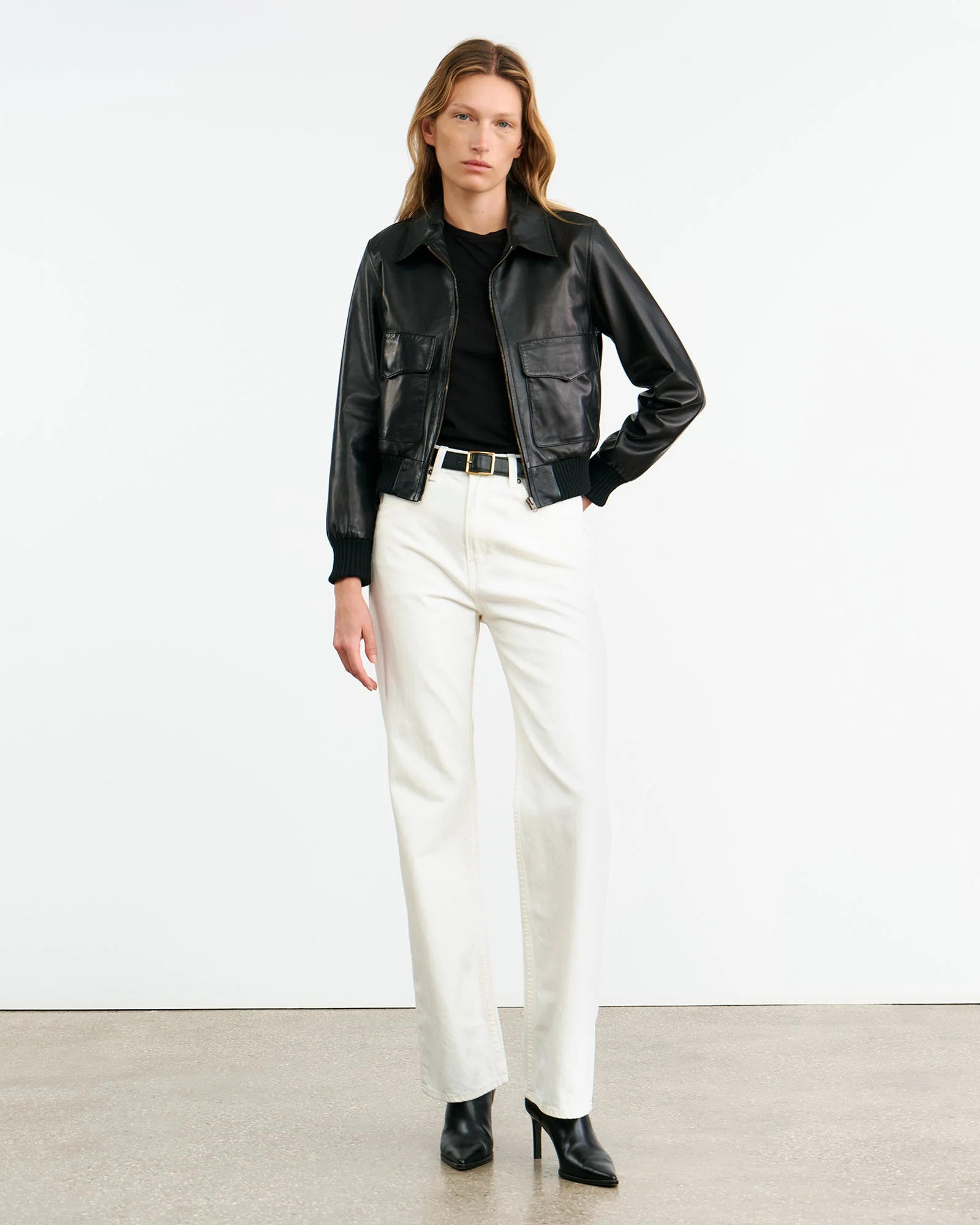 Nili Lotan - REDLEY LEATHER BOMBER JACKET - Image 4