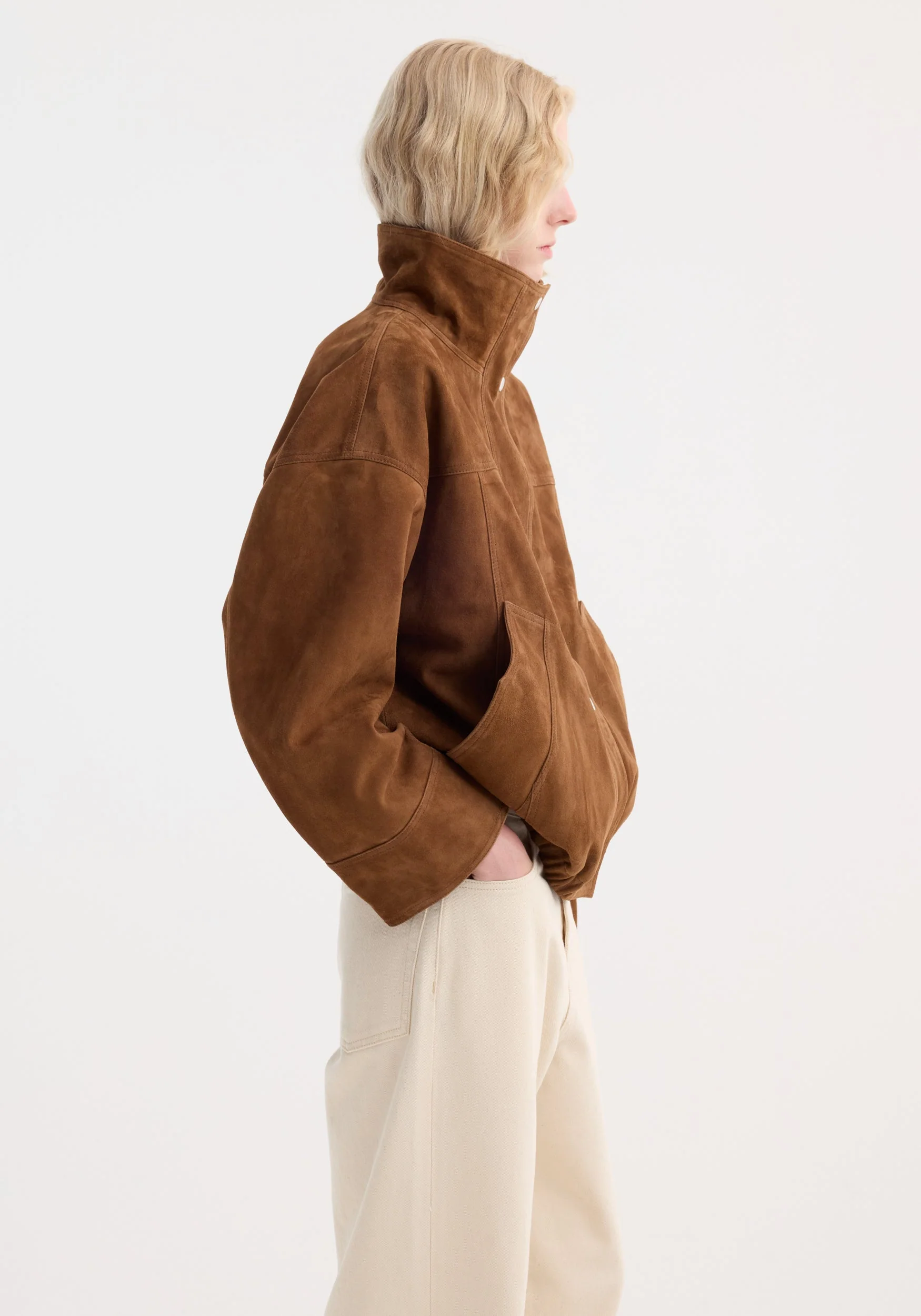 ROHE - Reinvented suede jacket | cognac - Image 3