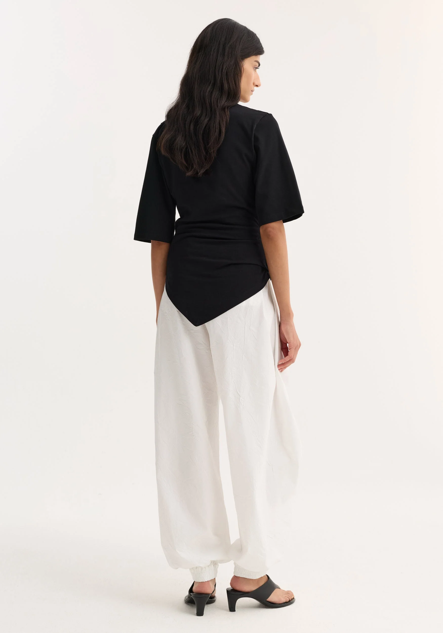 ROHE - Reinvented twisted t - shirt | black - Image 3