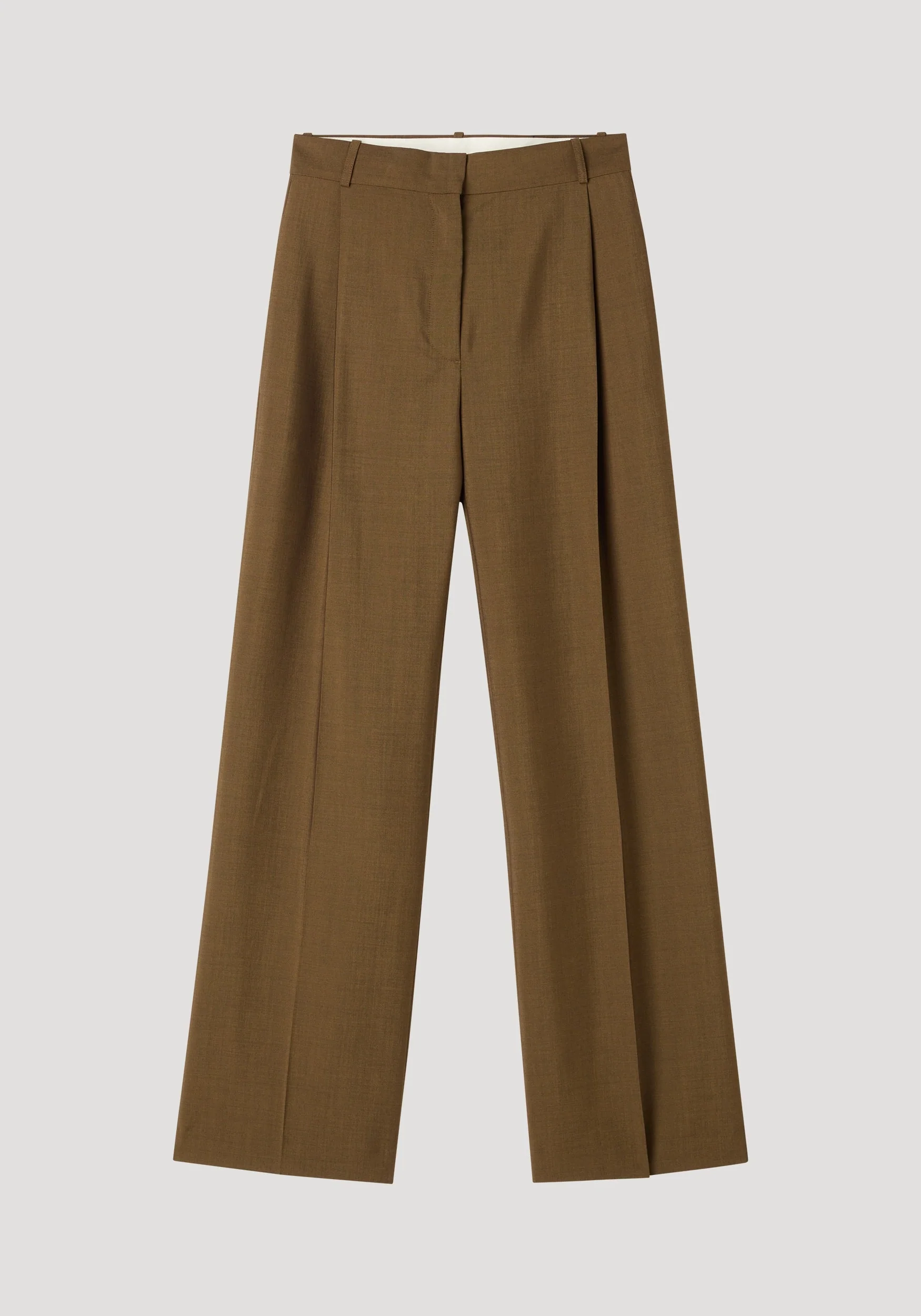 ROHE - Relaxed straight leg trouser | golden brown - Image 5