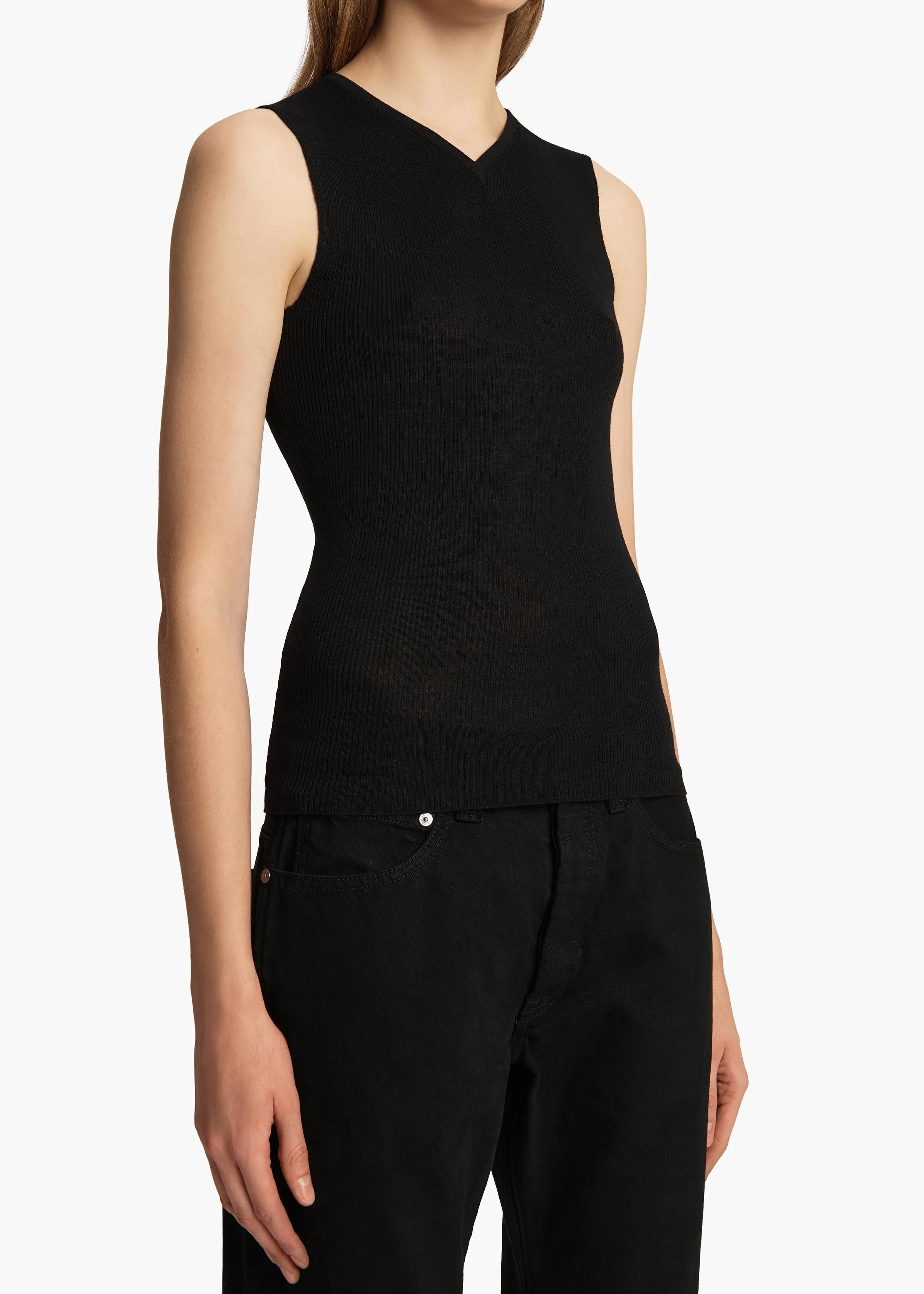 Khaite - Renato Top in Black - Image 5