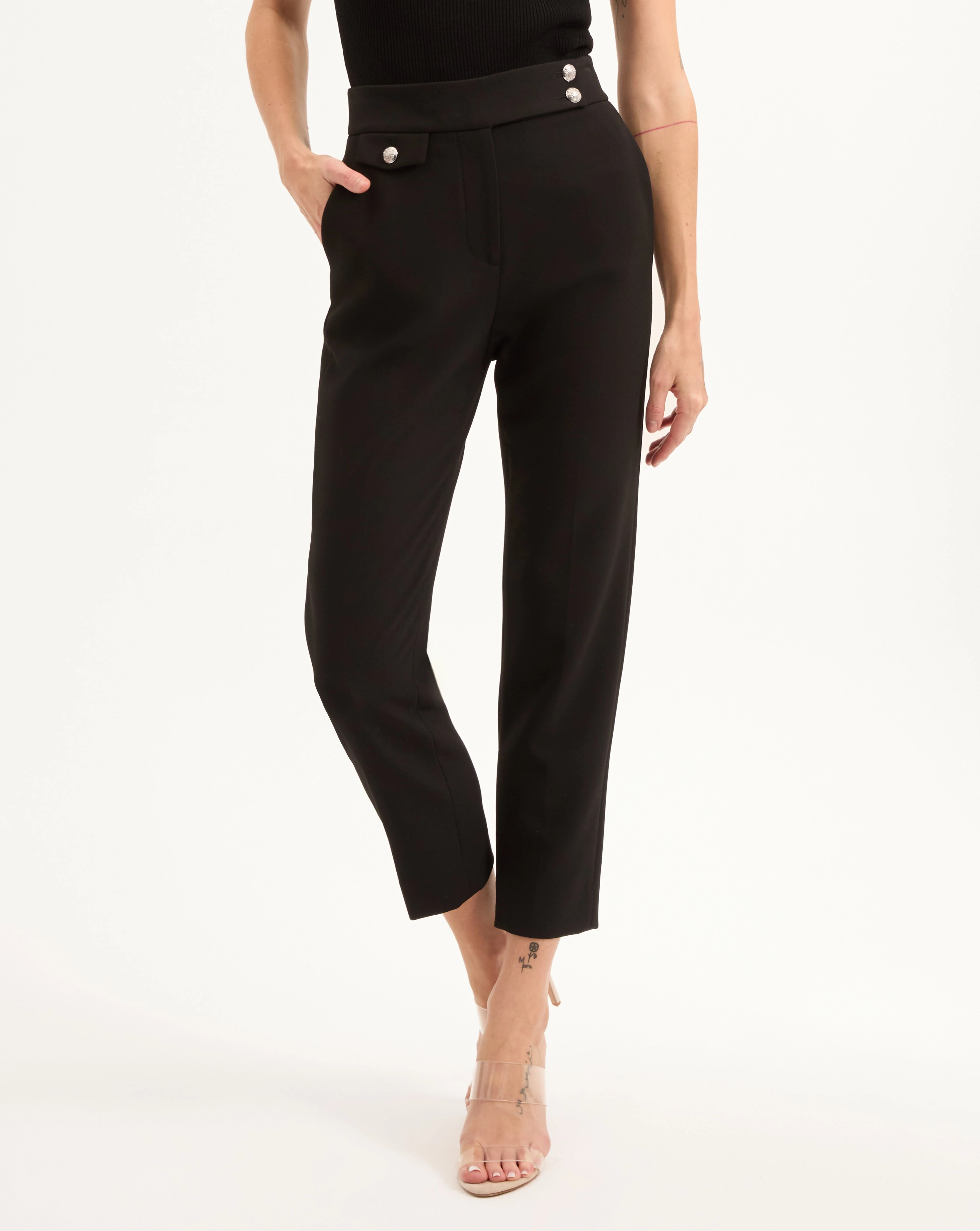 Veronica Beard - Renzo Crest Button Pant - Image 2