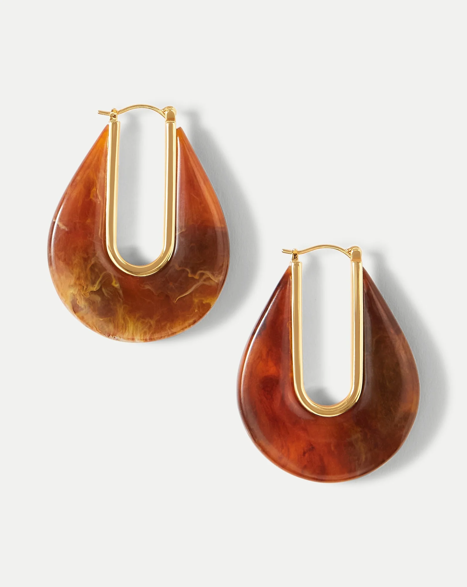 Veronica Beard - Resin Drop Hoop Earrings