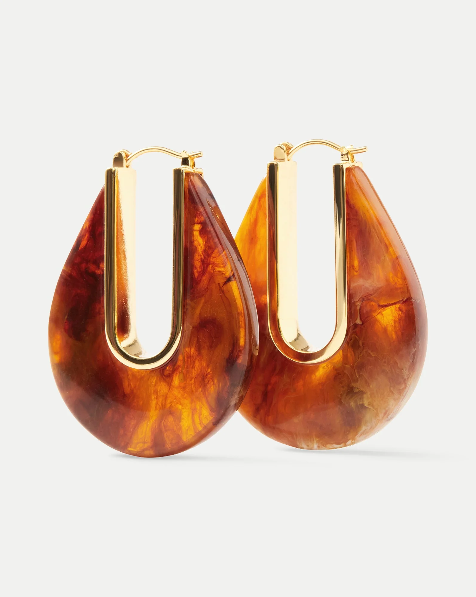 Veronica Beard - Resin Drop Hoop Earrings - Image 4