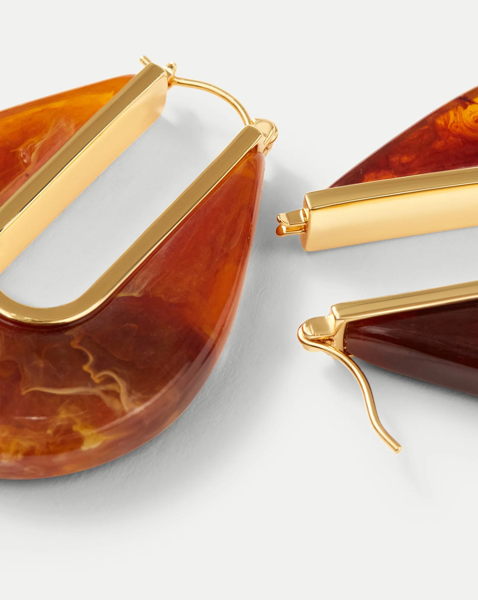 Veronica Beard - Resin Drop Hoop Earrings - Image 5
