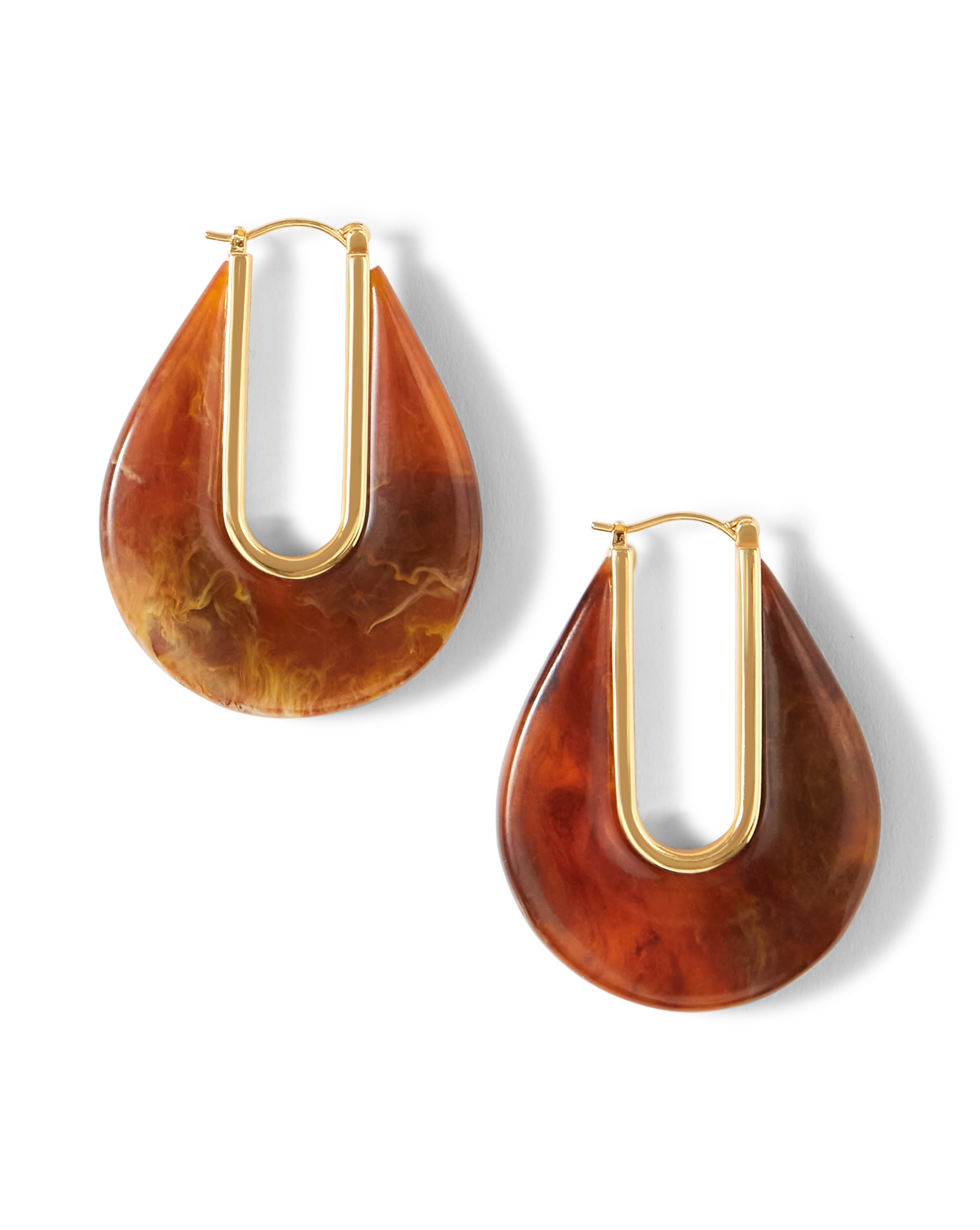 Veronica Beard - Resin Drop Hoop Earrings - Image 6