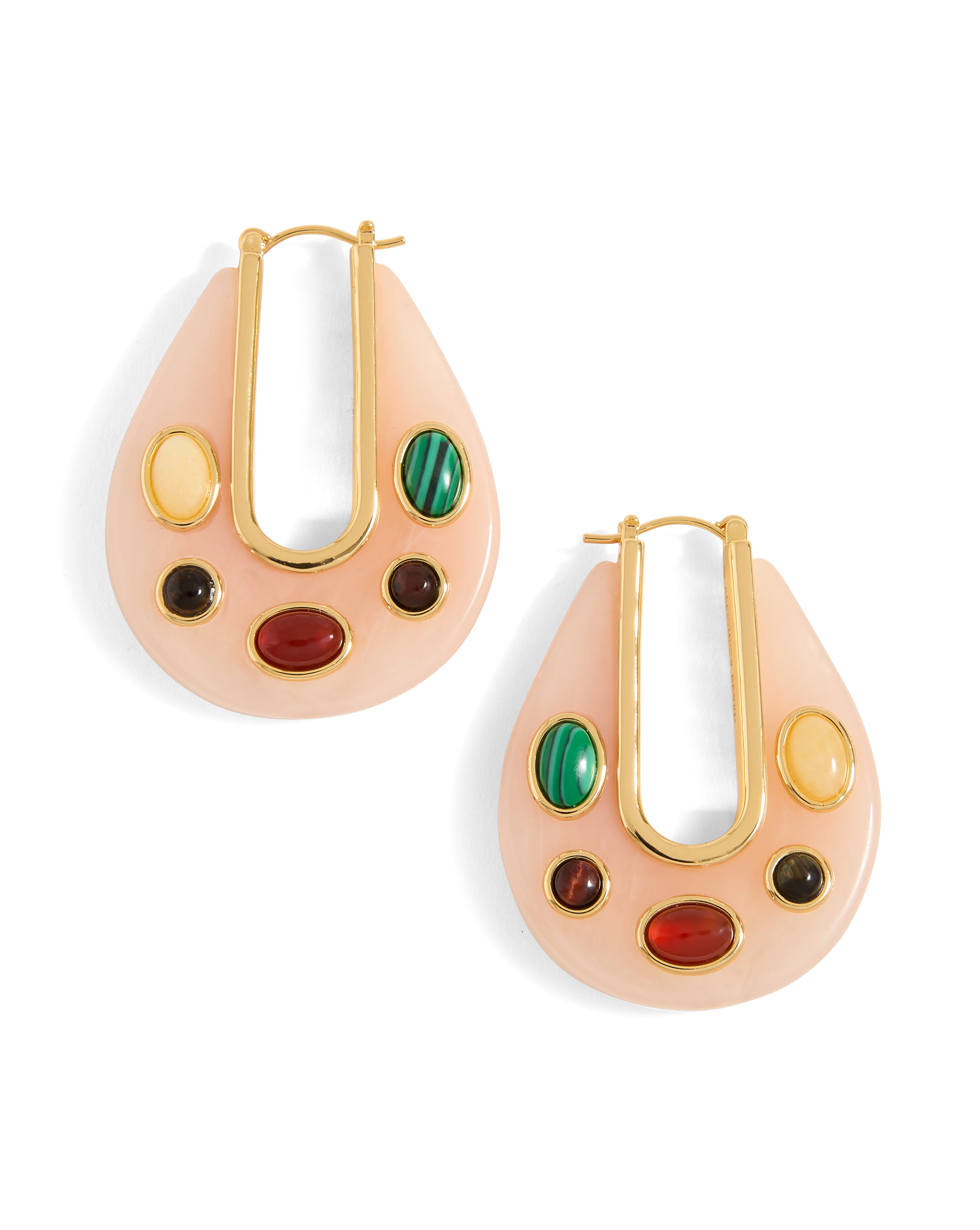 Veronica Beard - Resin Embellished Drop Hoop - Image 6