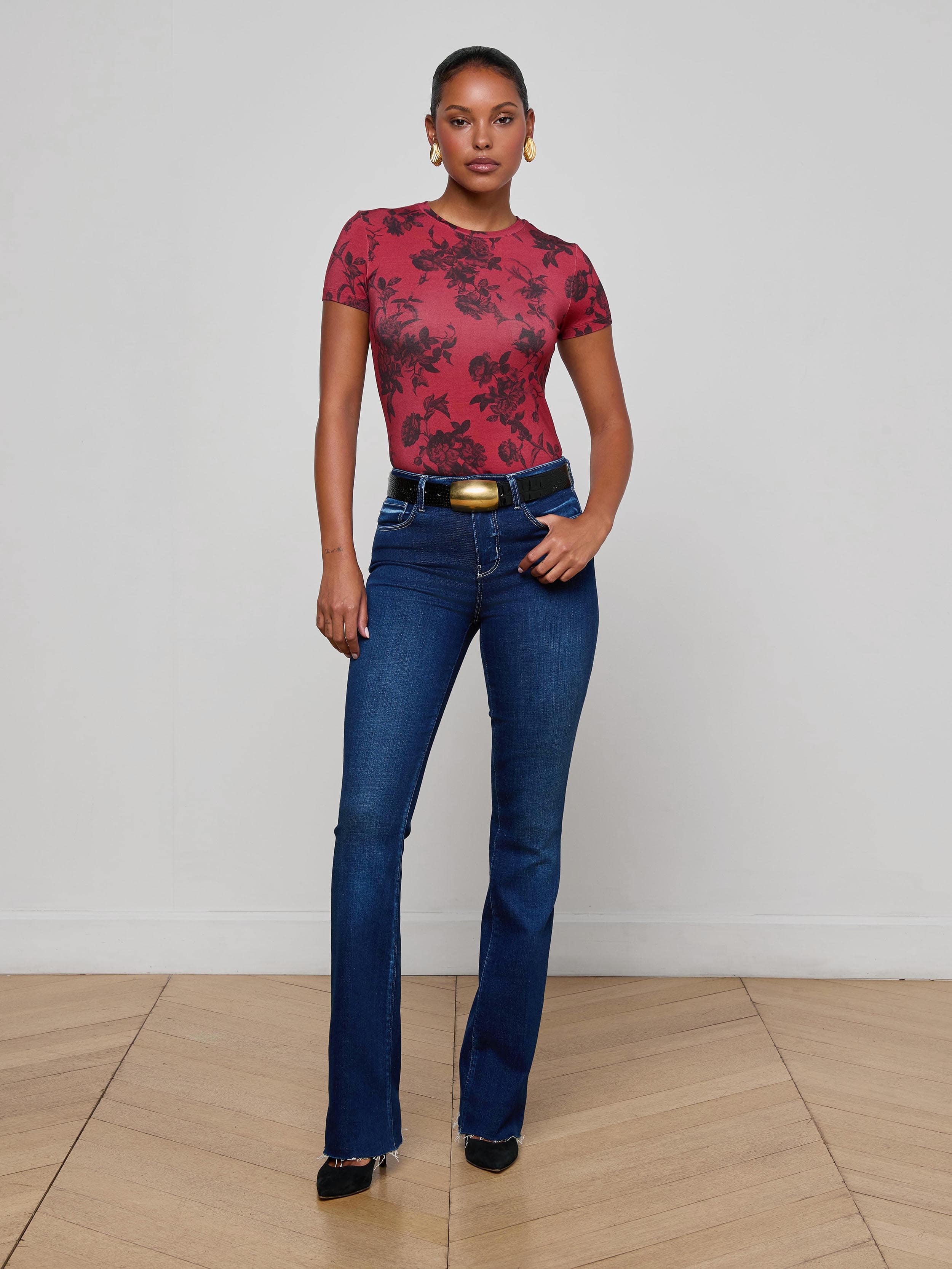 L'AGENCE - Ressi Fitted Tee - Image 3