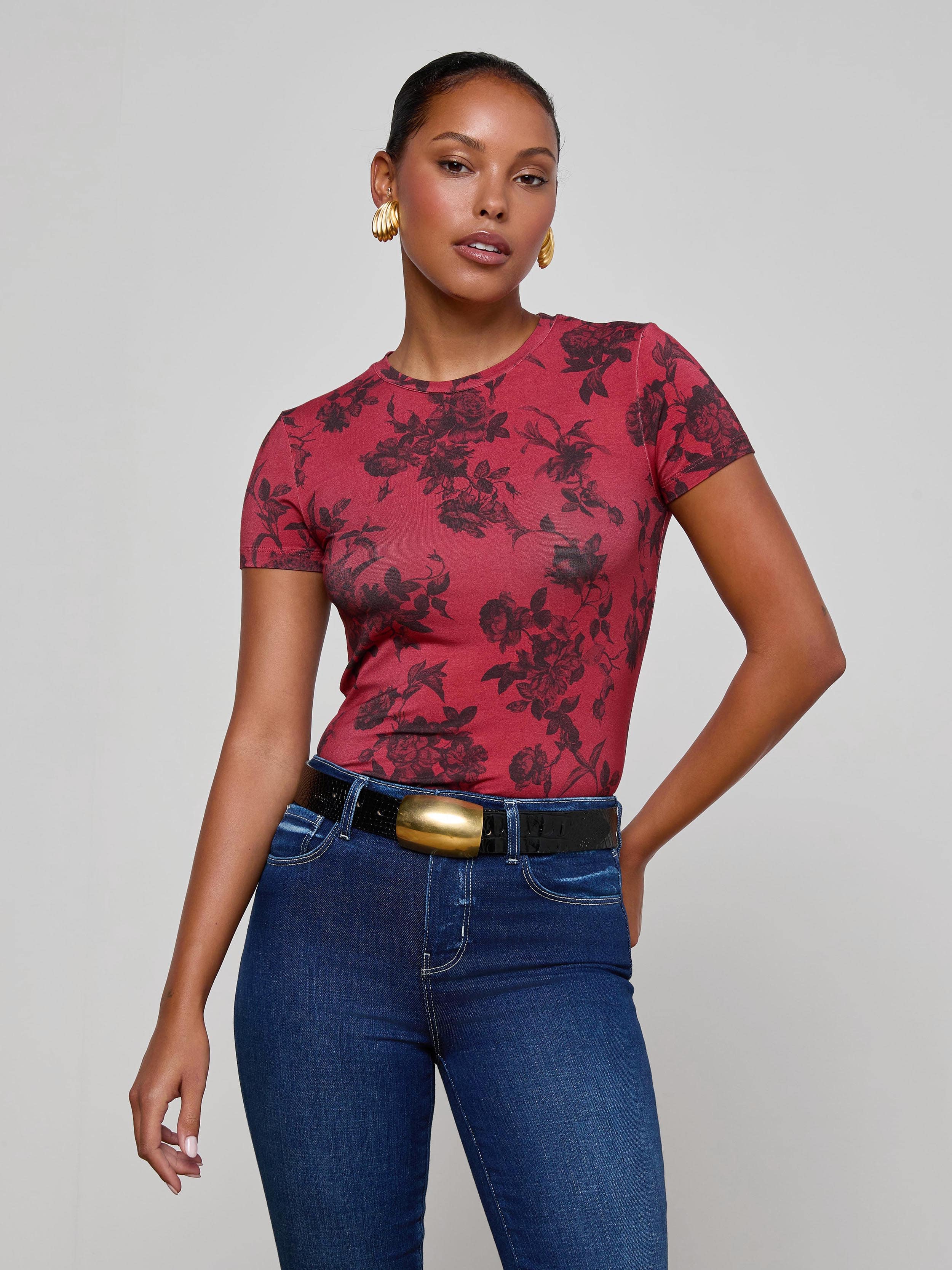 L'AGENCE - Ressi Fitted Tee - Image 7