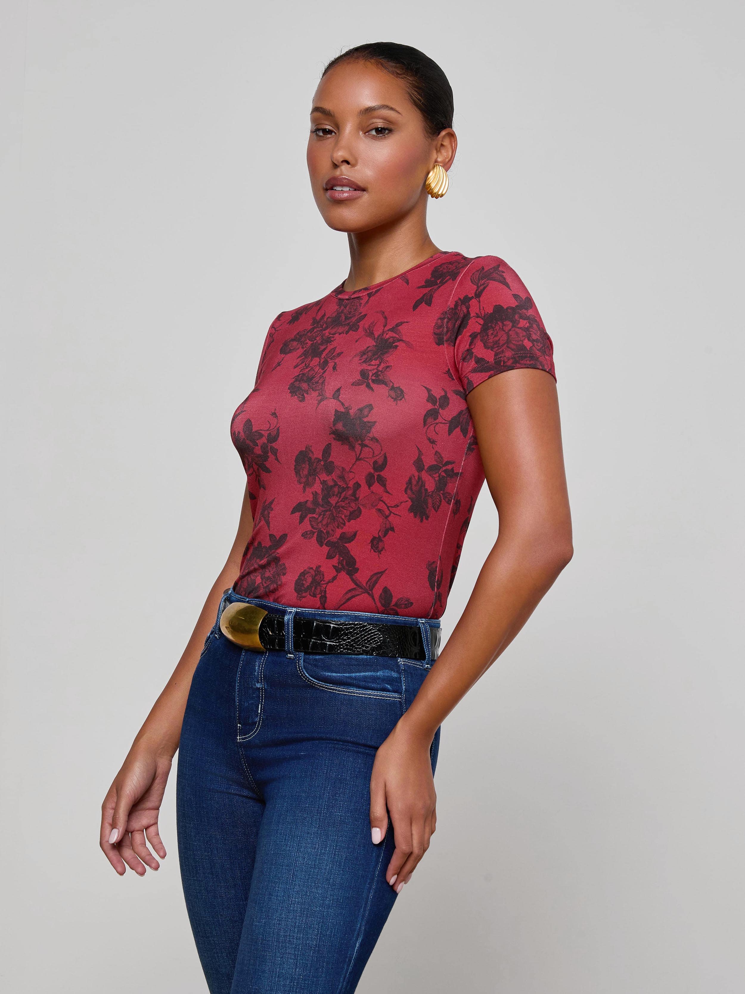 L'AGENCE - Ressi Fitted Tee - Image 9