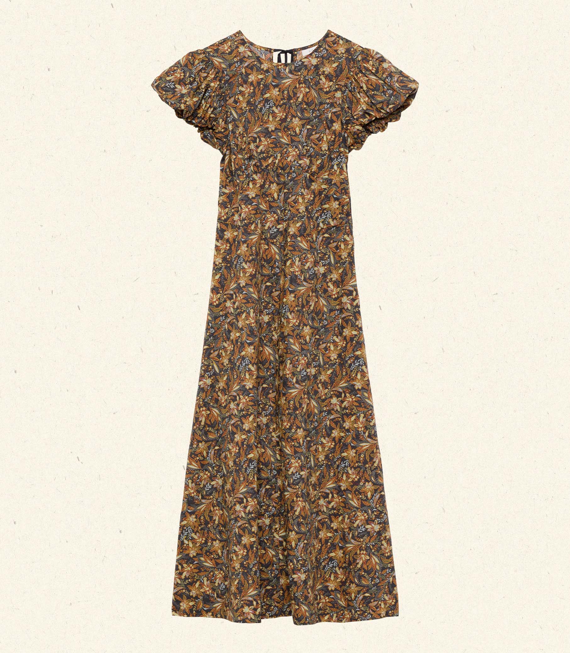 DÔEN - RHODIA DRESS -- NOIR NARCISSUS FLORAL - Image 8