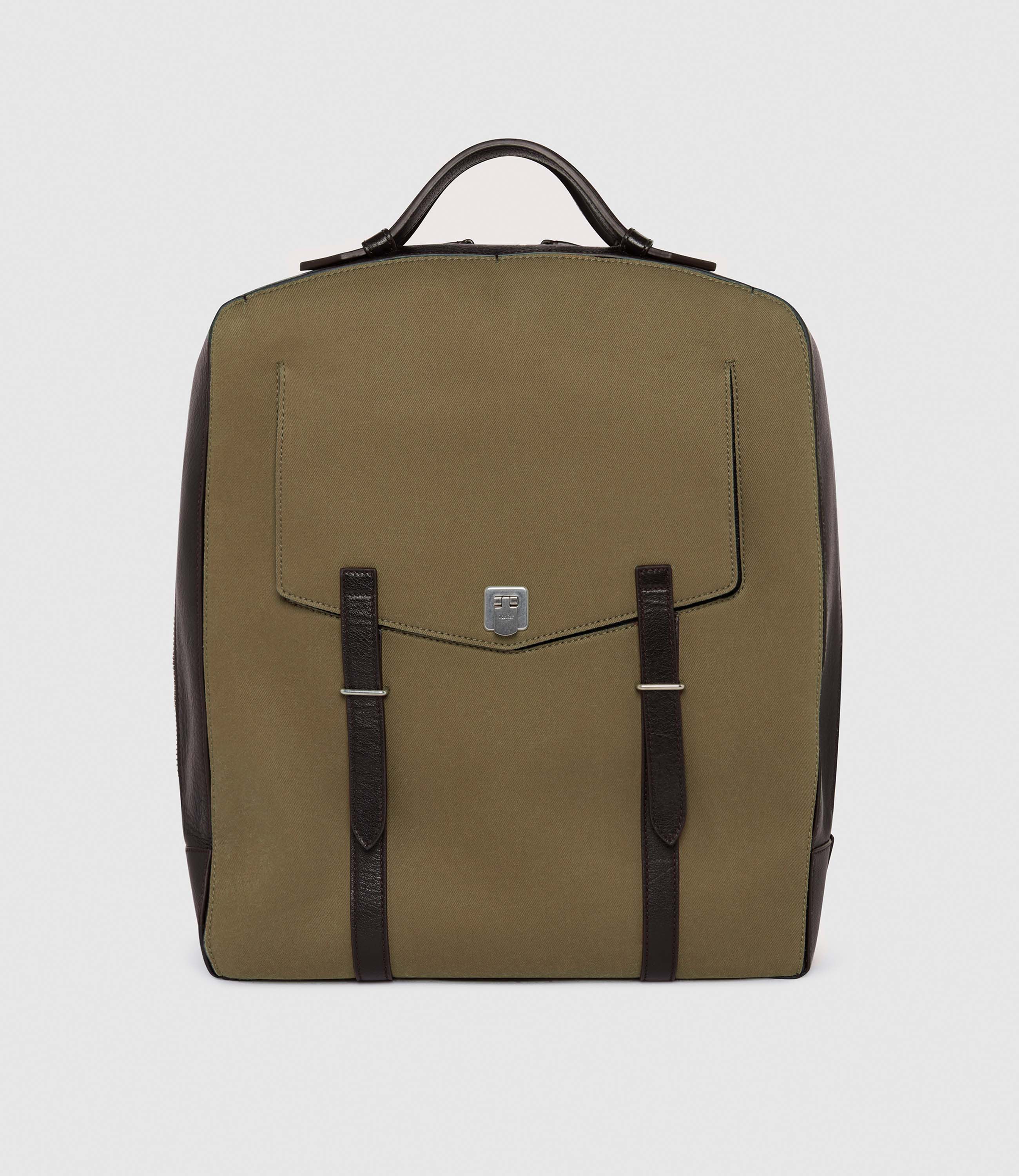 Metier - Rider Backpack Military Twill Khaki with Cacao