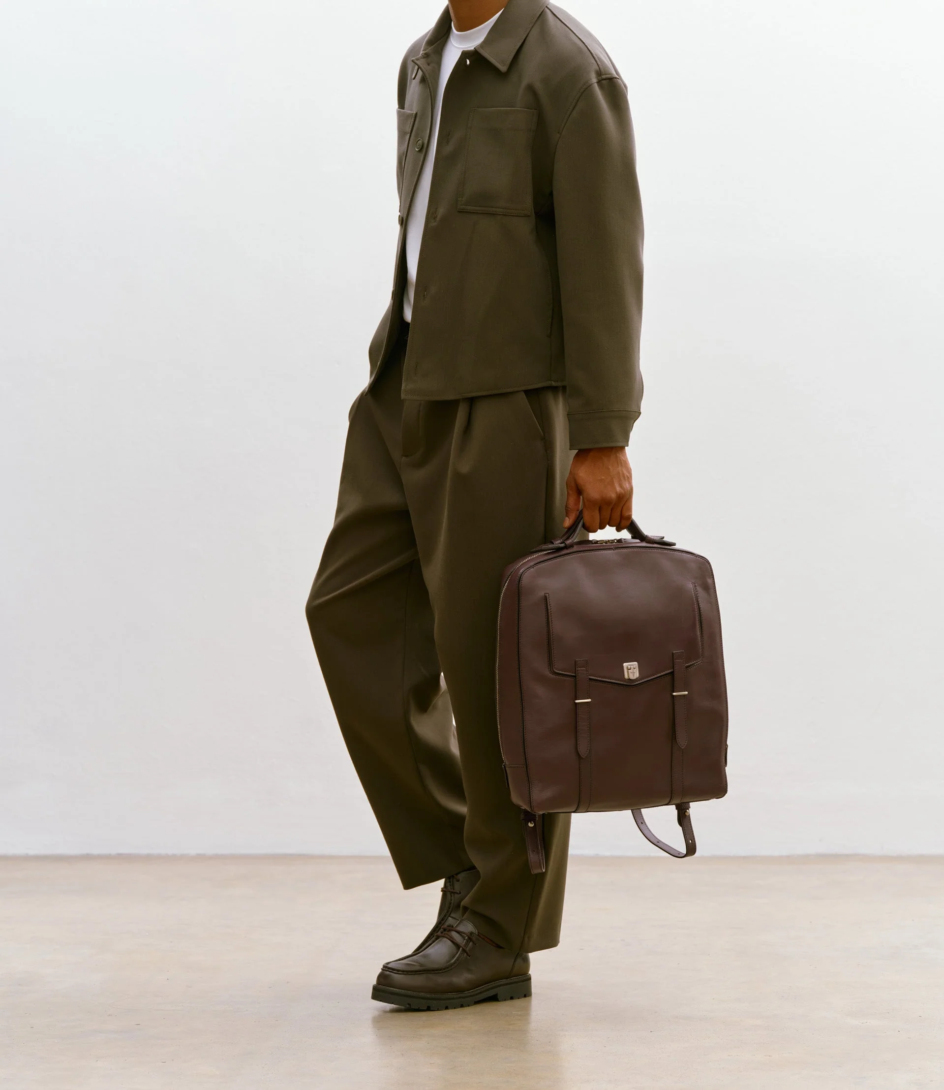 Metier - Rider Backpack Rodeo Calfskin Maduro Brown - Image 5