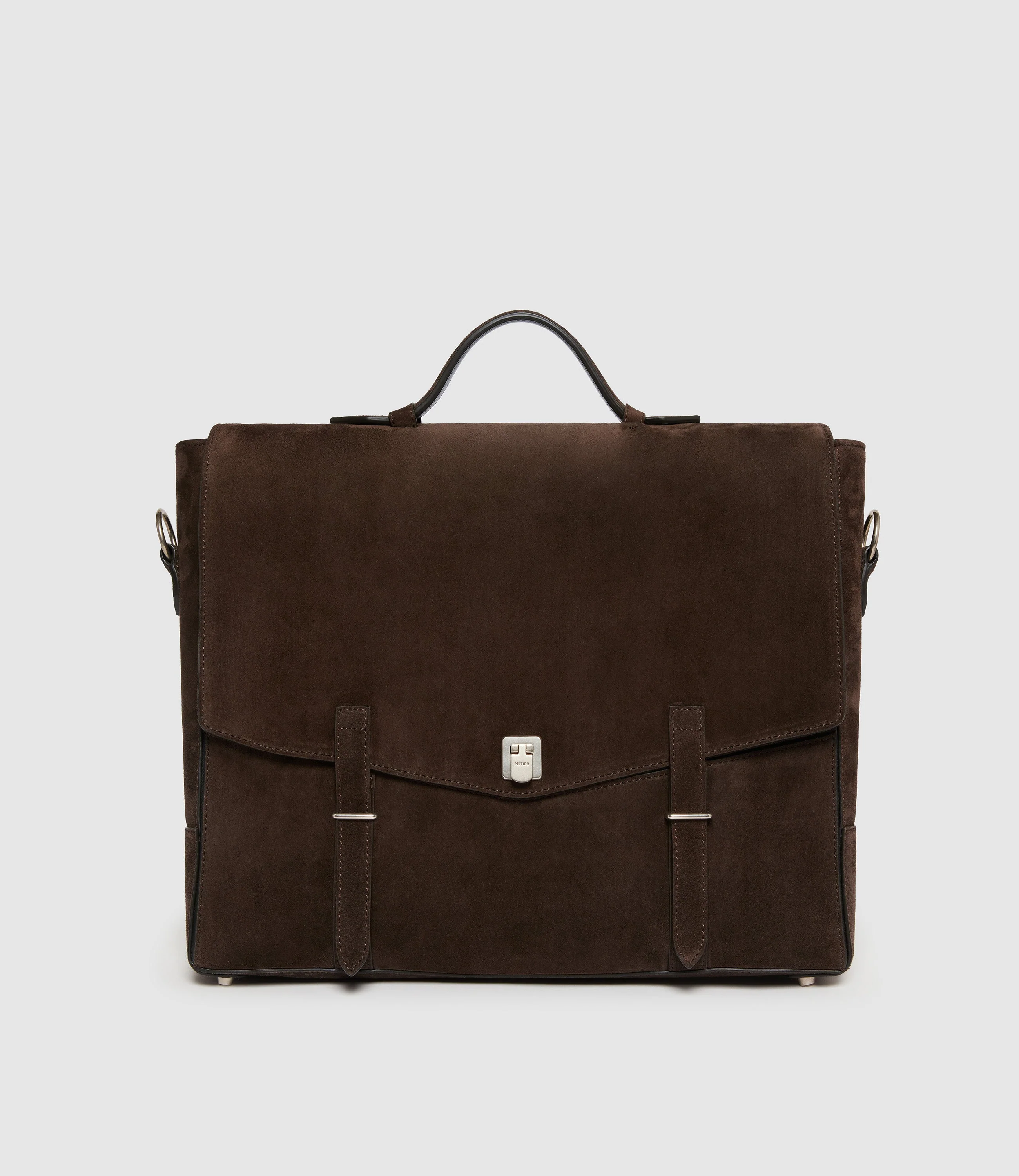 Metier - Rider Briefcase Suede Chocolate