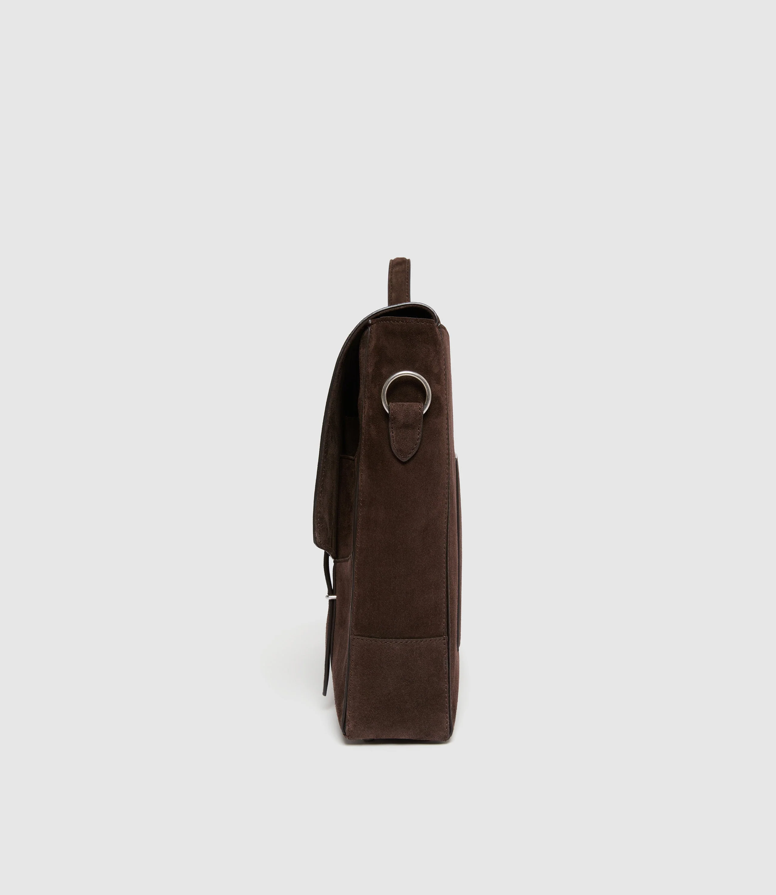 Metier - Rider Briefcase Suede Chocolate - Image 4